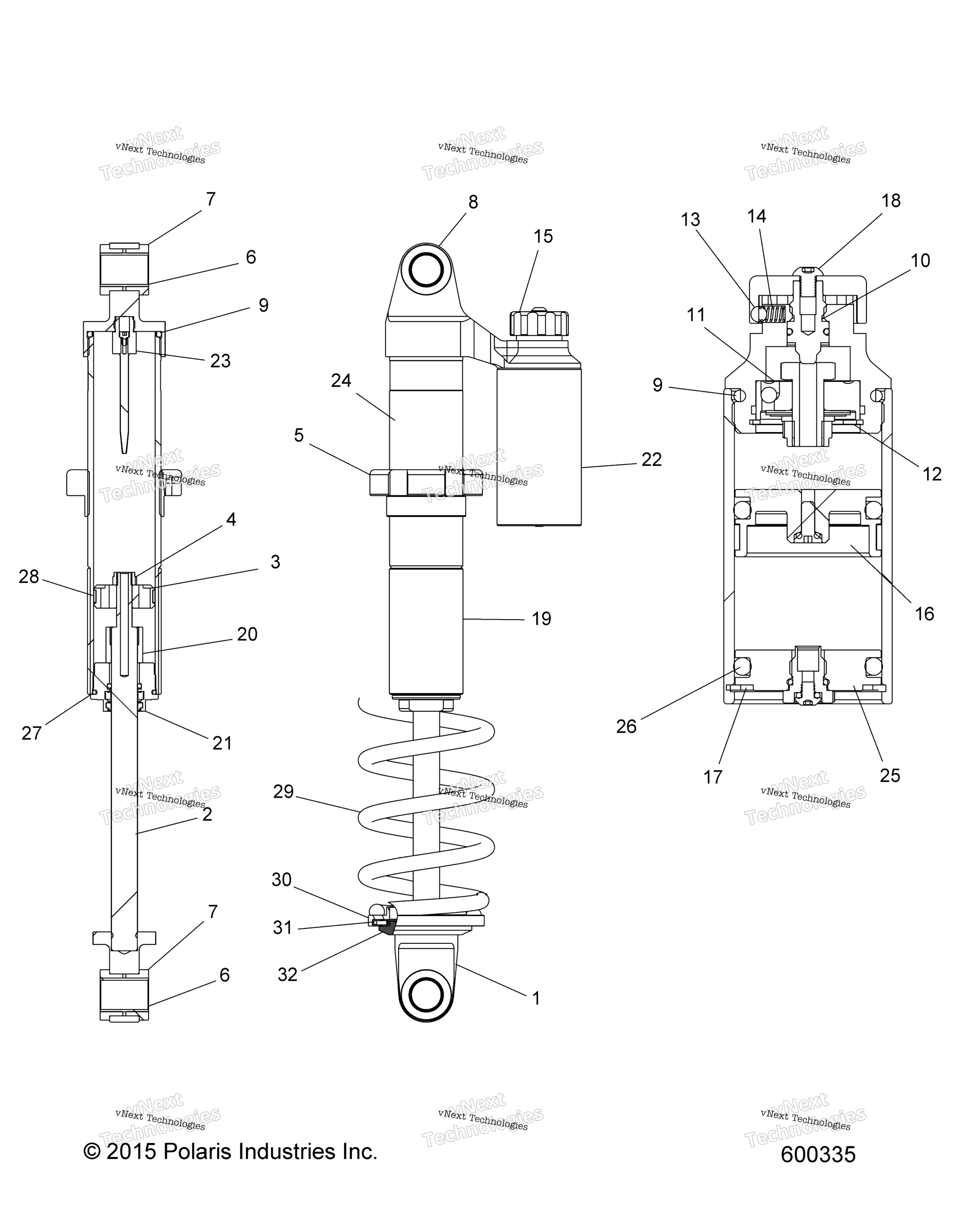Suspension, Shock, задний Track