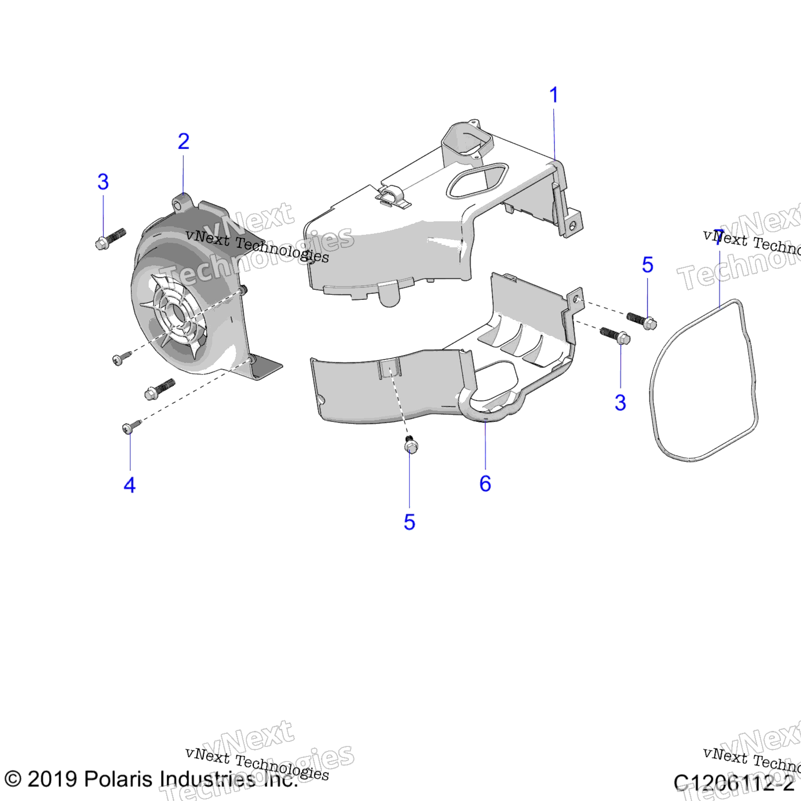Engine, Fan крышка и Shroud