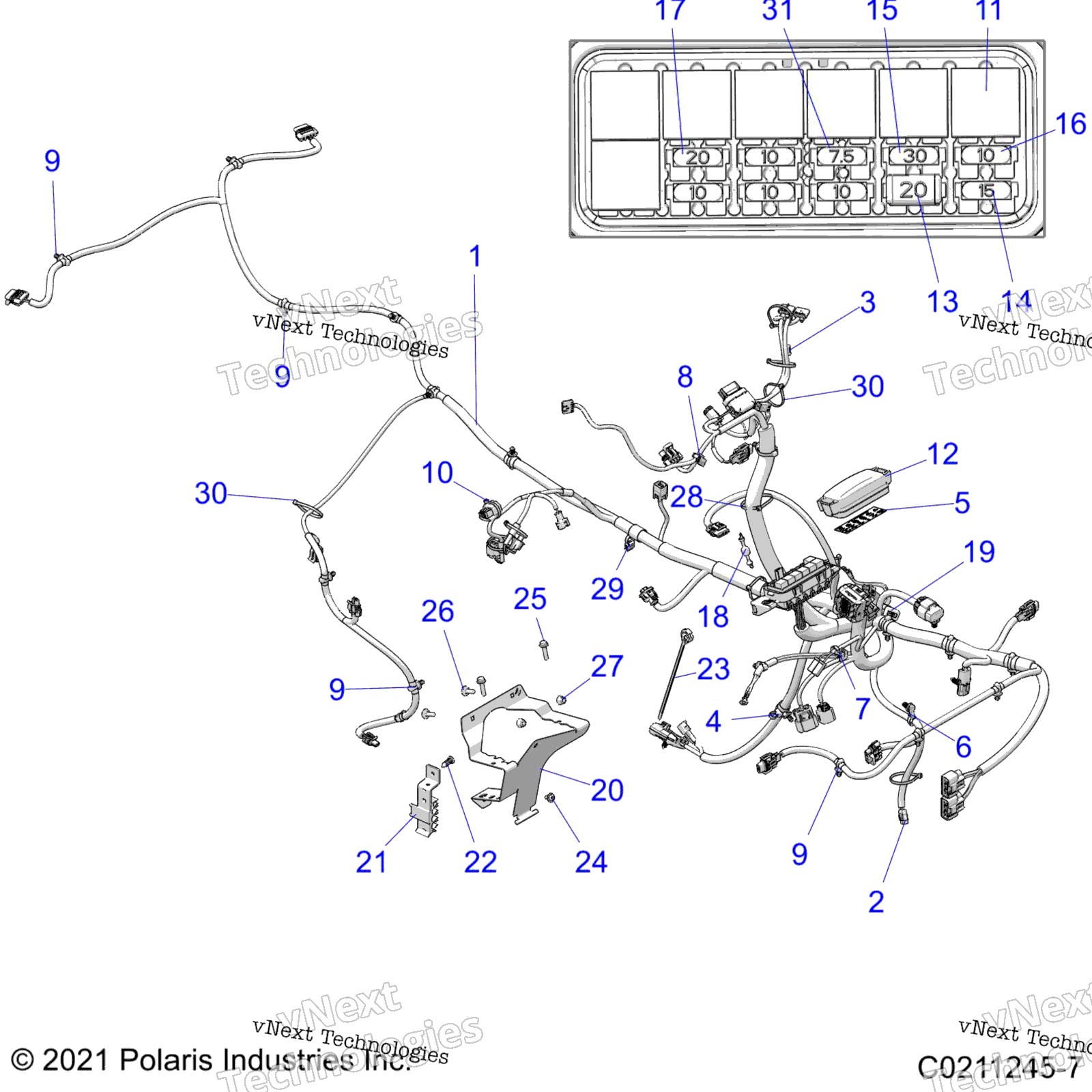 Electrical, Main Wire жгут A22sej57a1 / A3 / A5