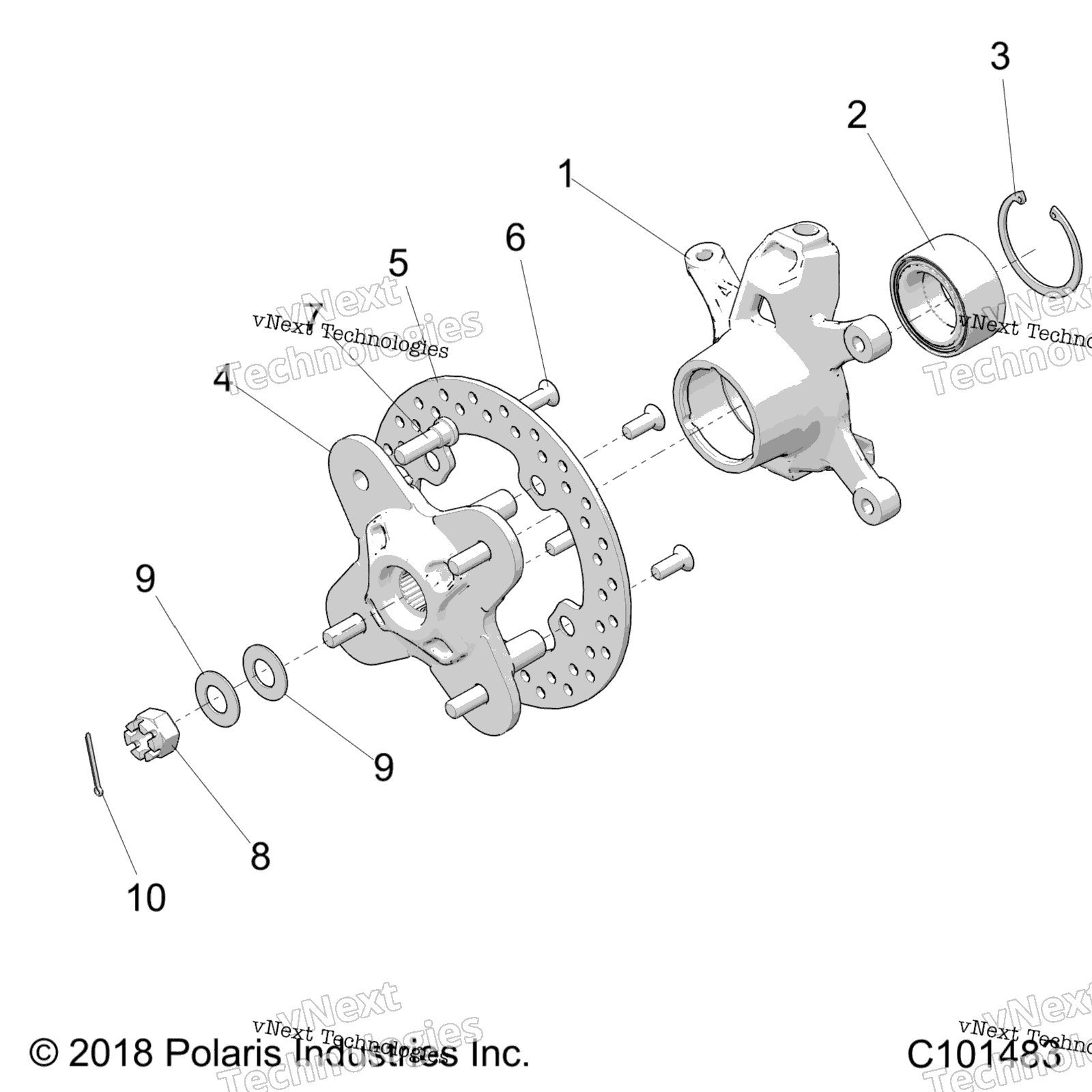 Подвеска, передняя Hub & Steering Knuckle A22sge95fn/S95cn/S95fn