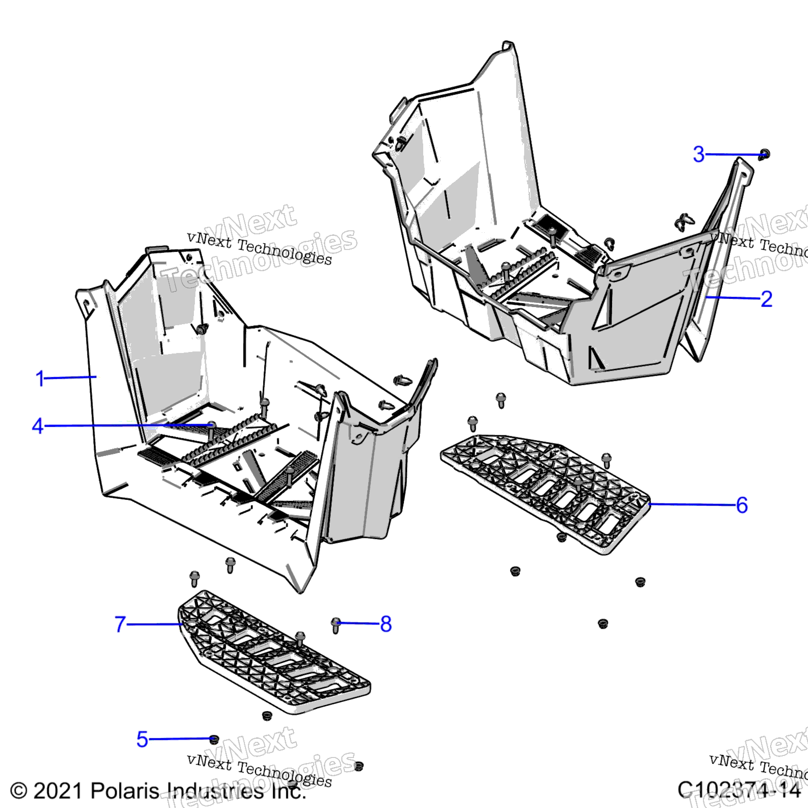 кузов Footwells