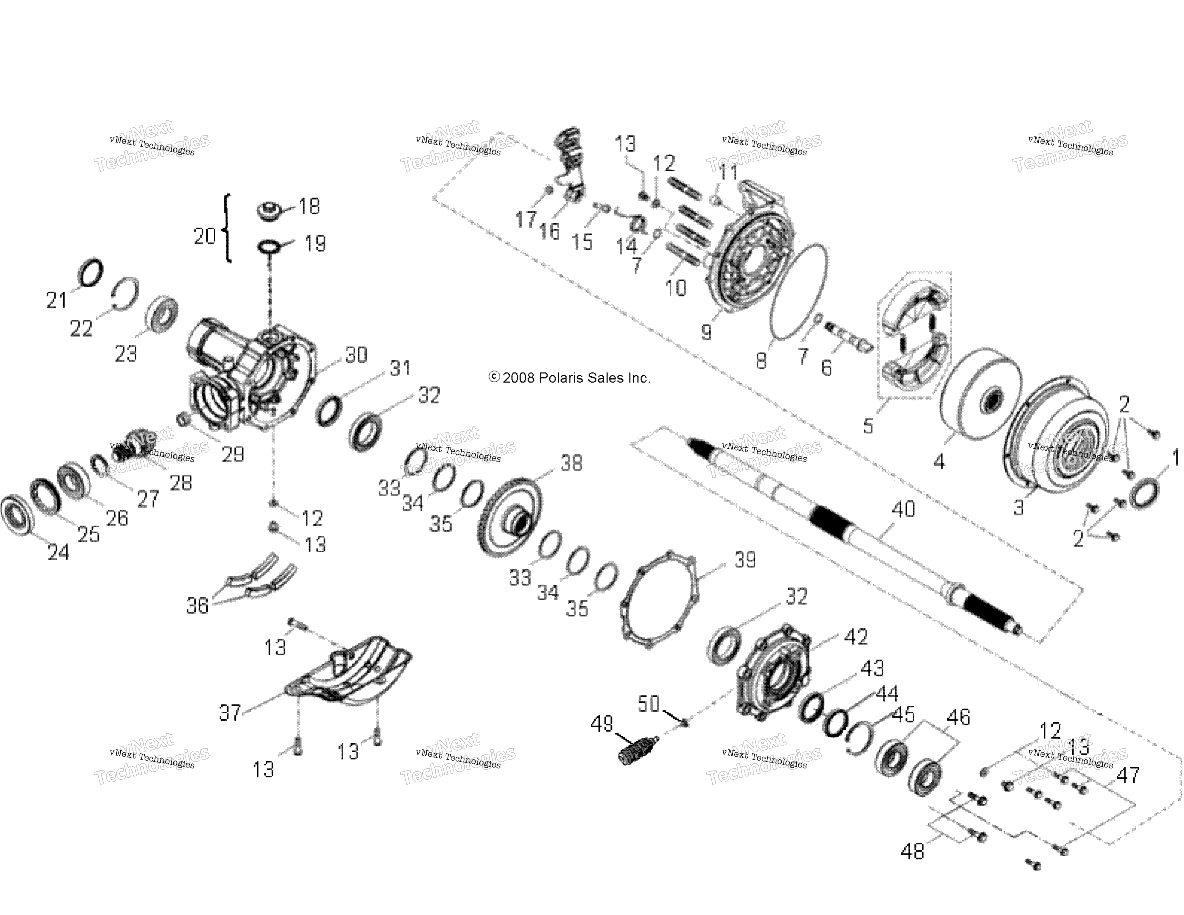 Колёса, задние Axle /Ca4