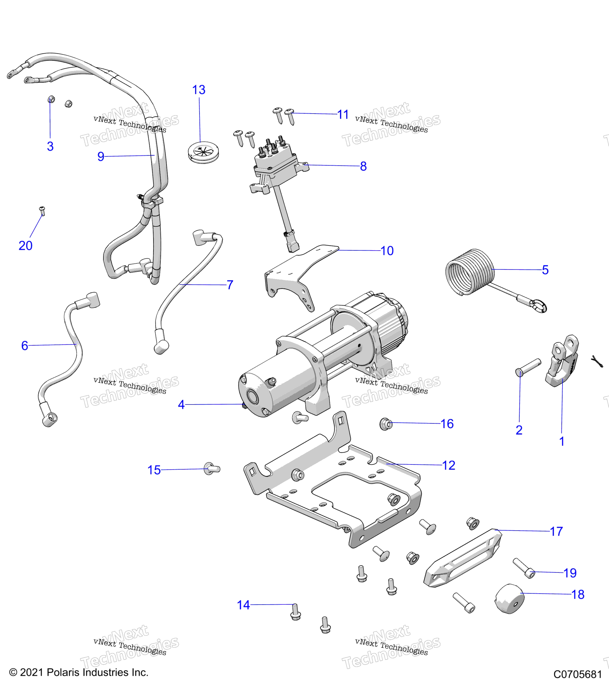 Chassis, лебёдка