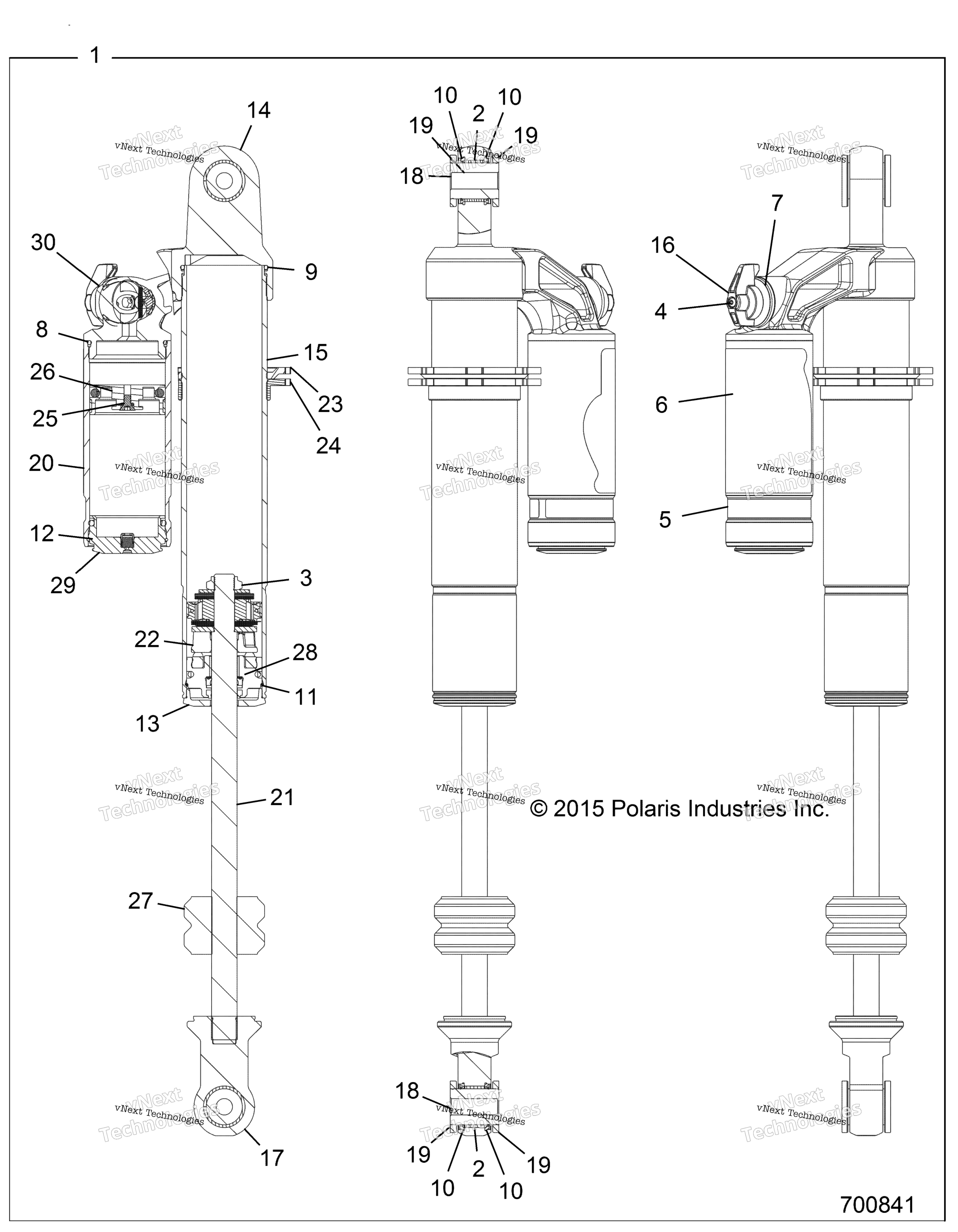 Подвеска, задний амортизатор Internals