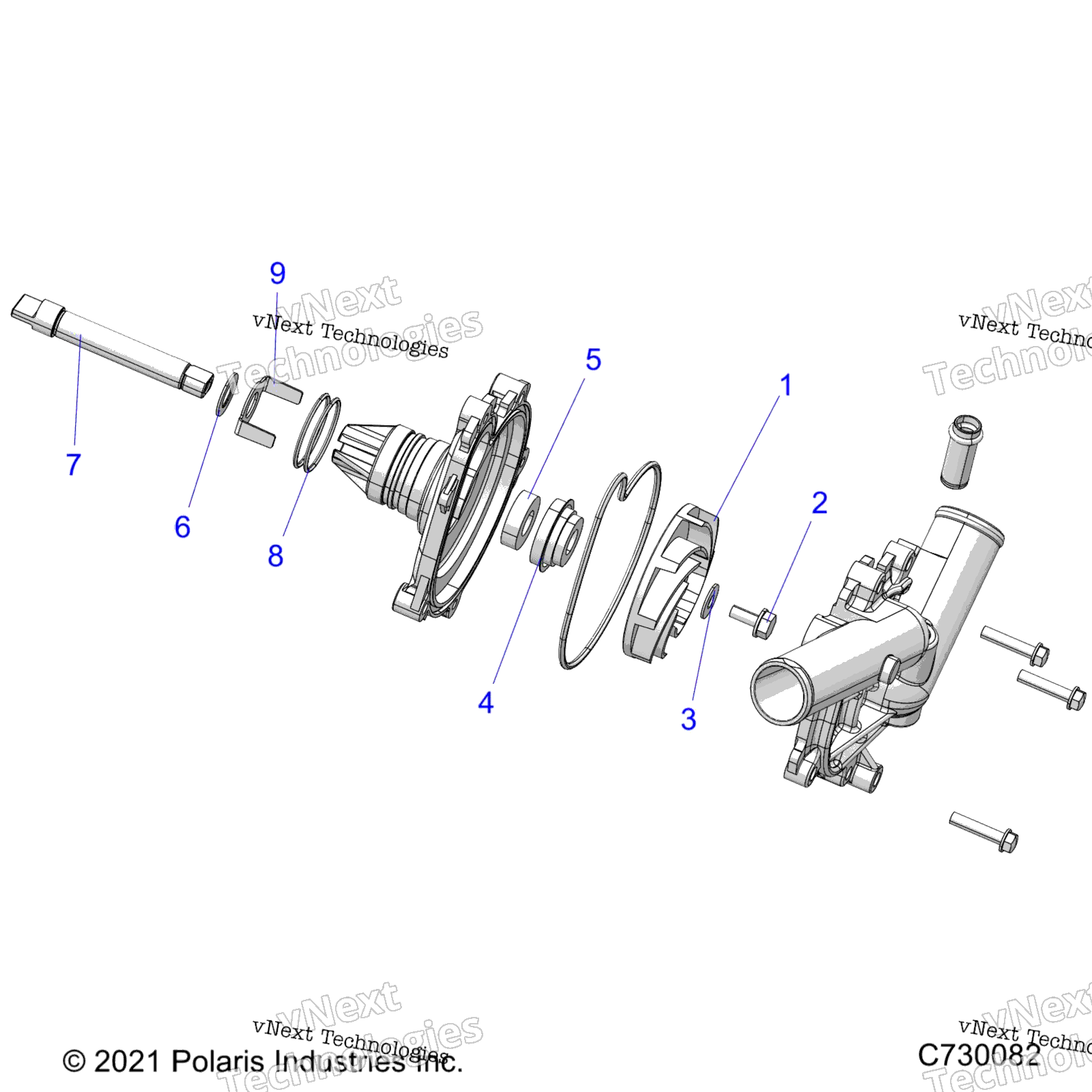 Engine, Waterpump узел