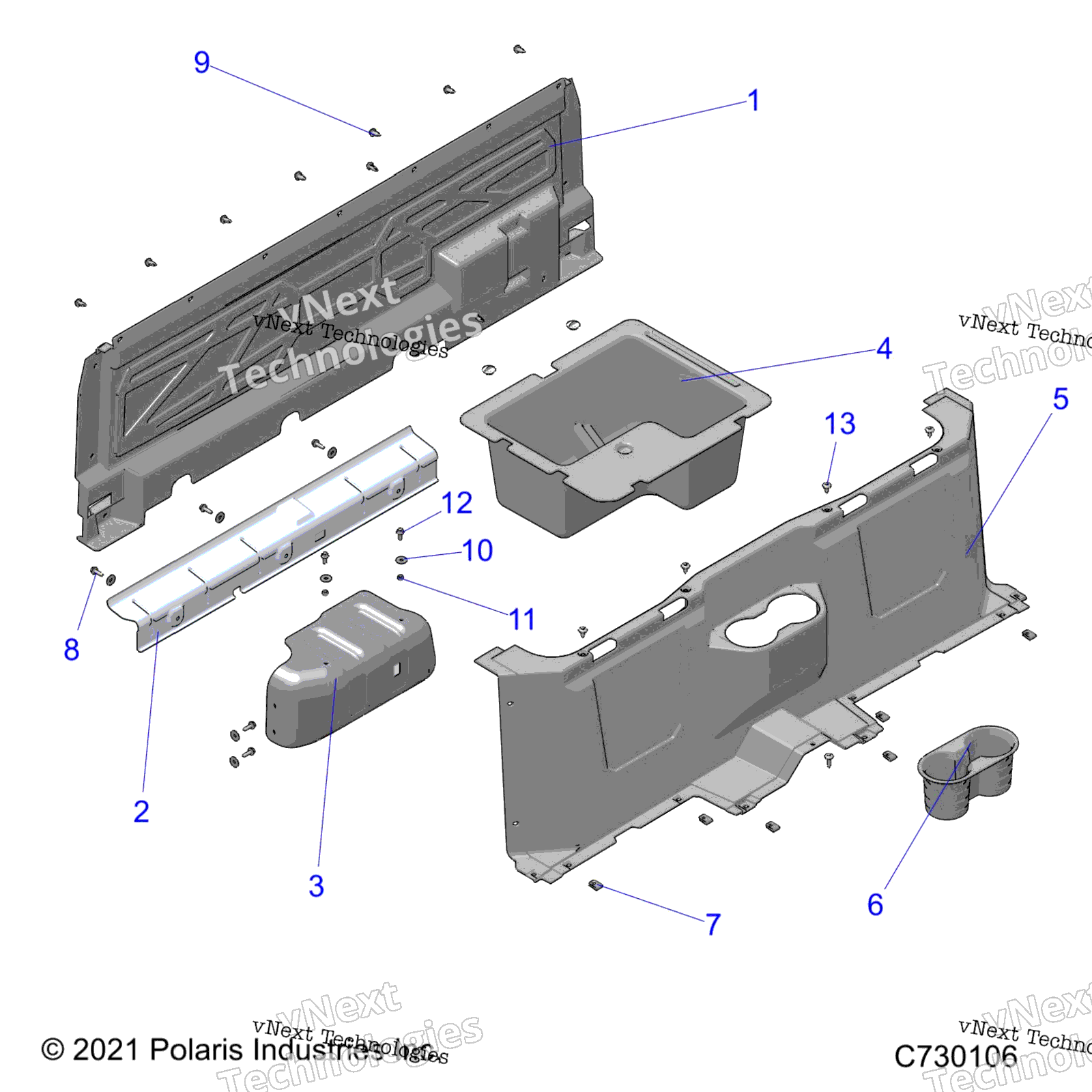 Body, Floor Closeoffs & Bin R22maa57f1 / Sf1 / F9 / C1 / C9 / Ck