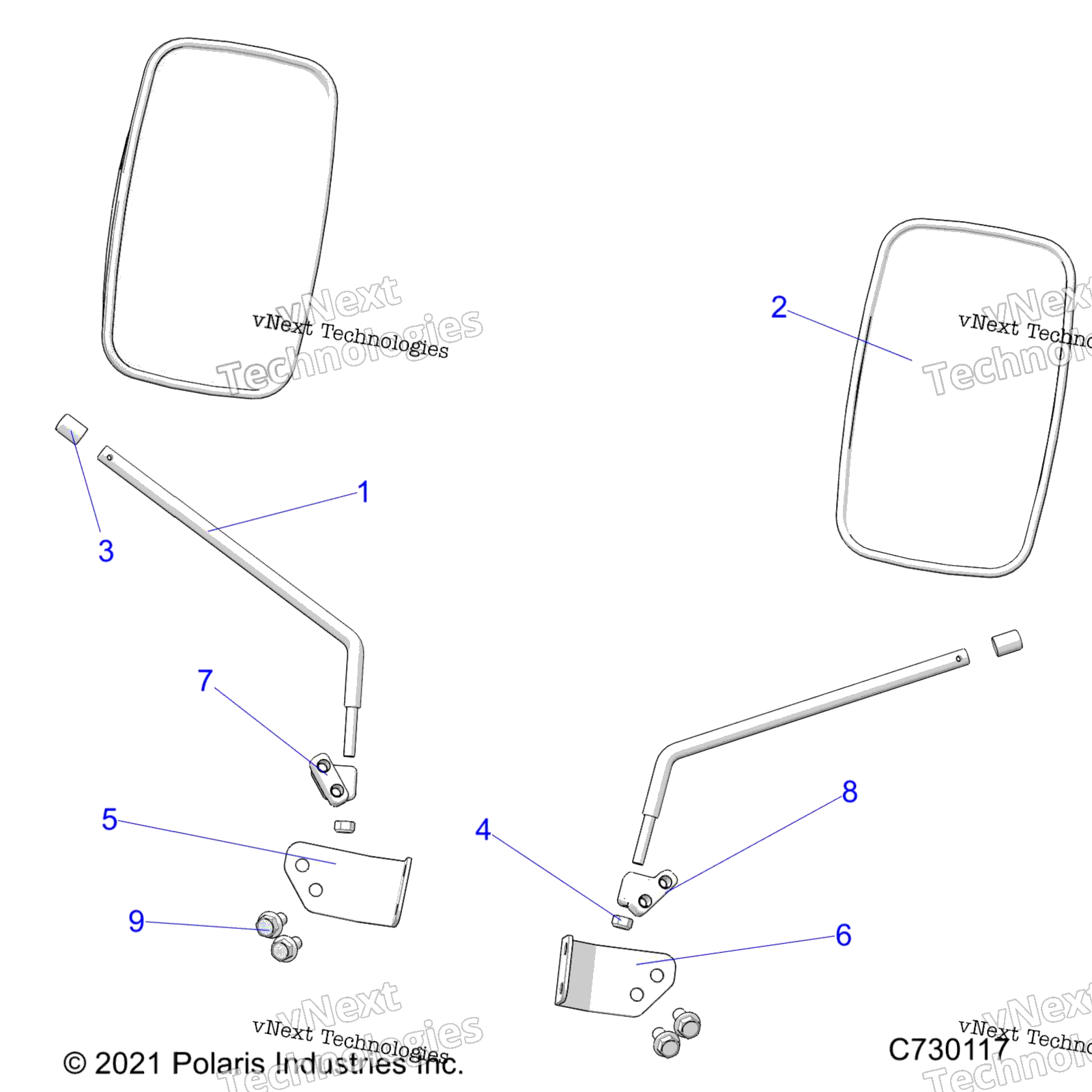 Body, Mirrors R22maa57f1 / Sf1 / F9 / C1 / C9 / Ck