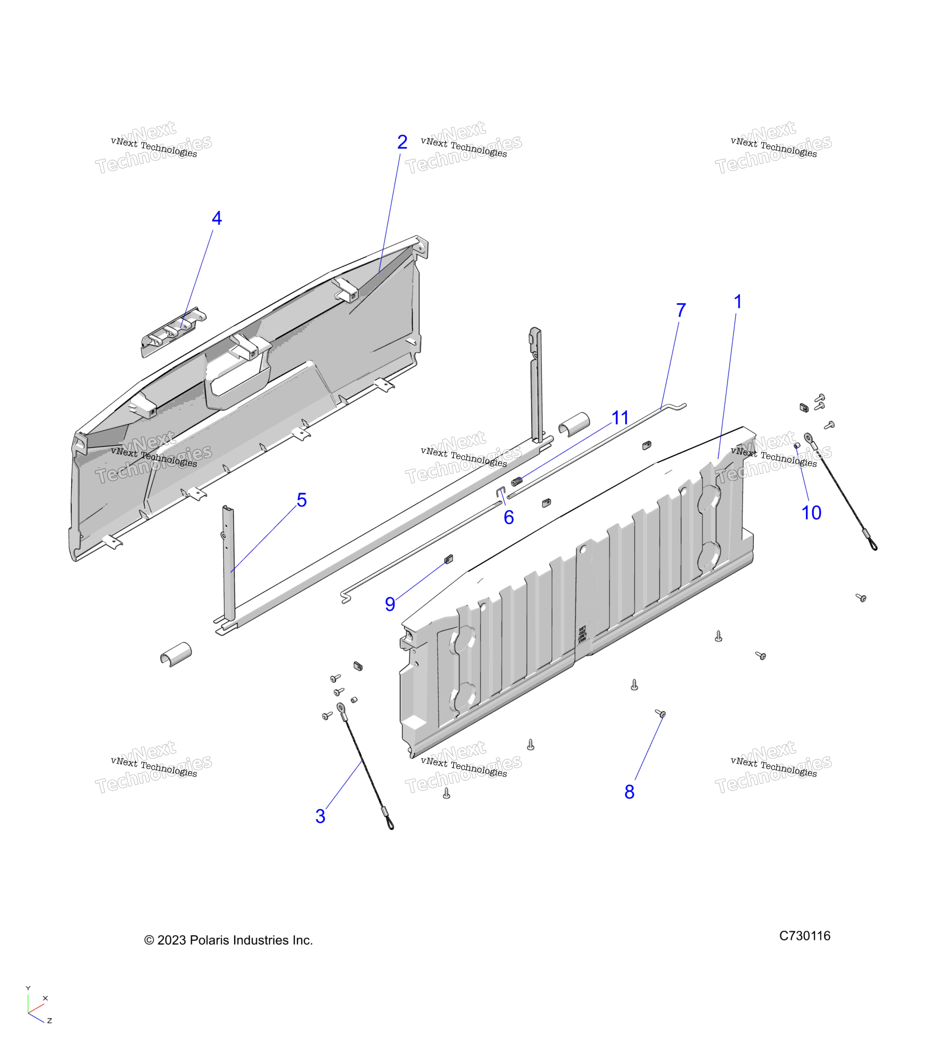 Body, Tailgate Asm. R22maa57f1 / Sf1 / F9 / C1 / C9 / Ck