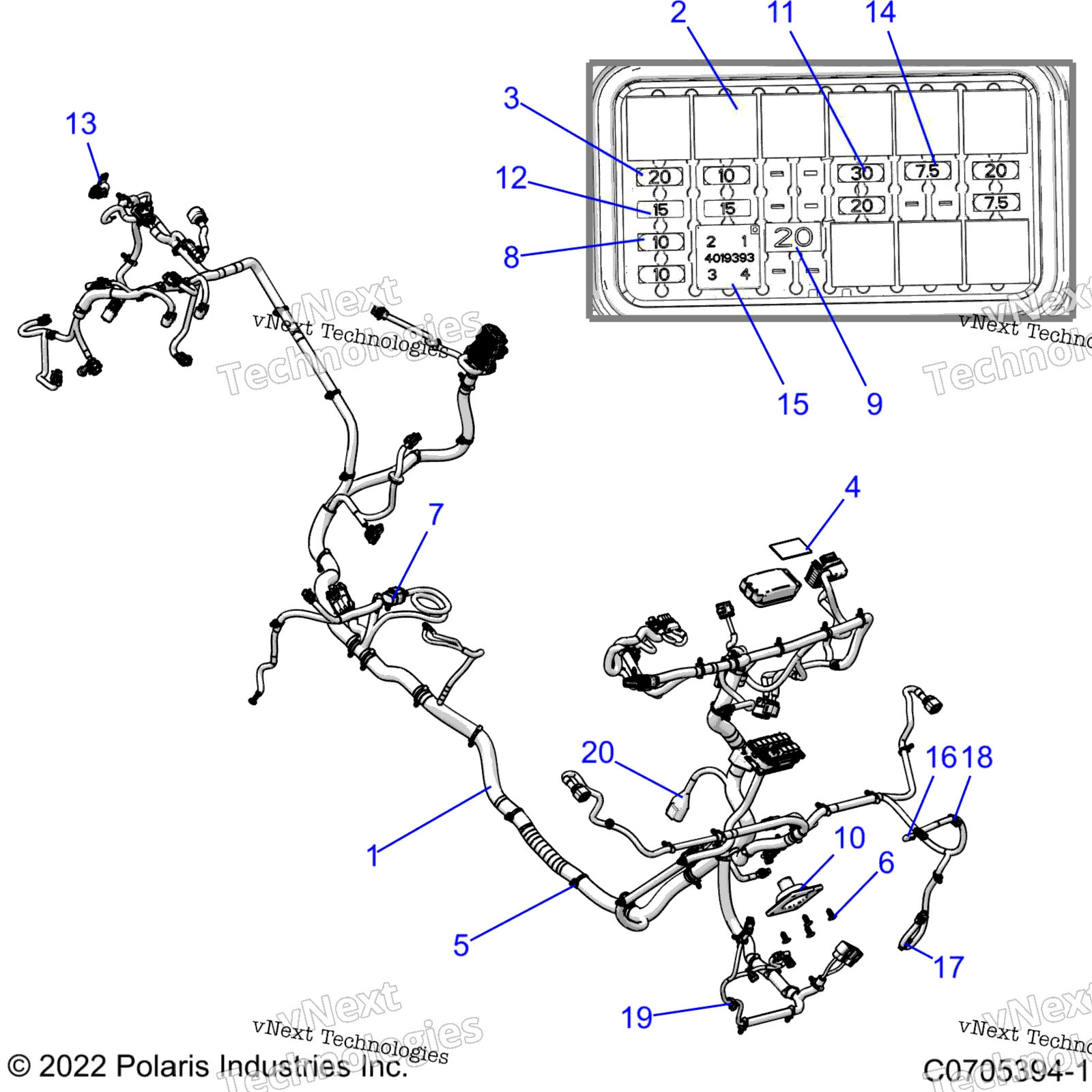 Electrical, провод Harnesses, Chassis