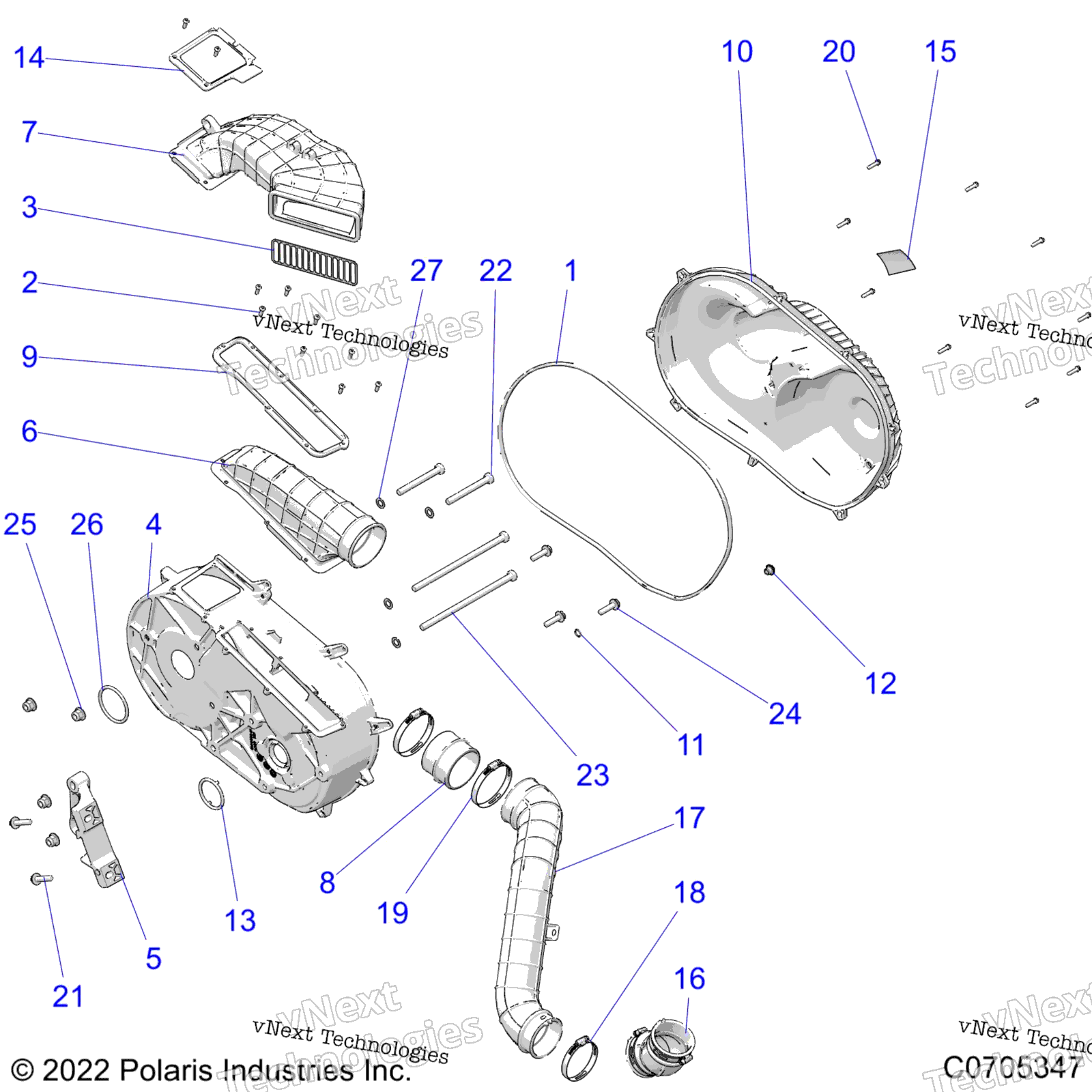Трансмиссия, крышка сцепления And Ducting R22rrs99c9/Ck/Cm/F9/Fm/Ef9/Efm