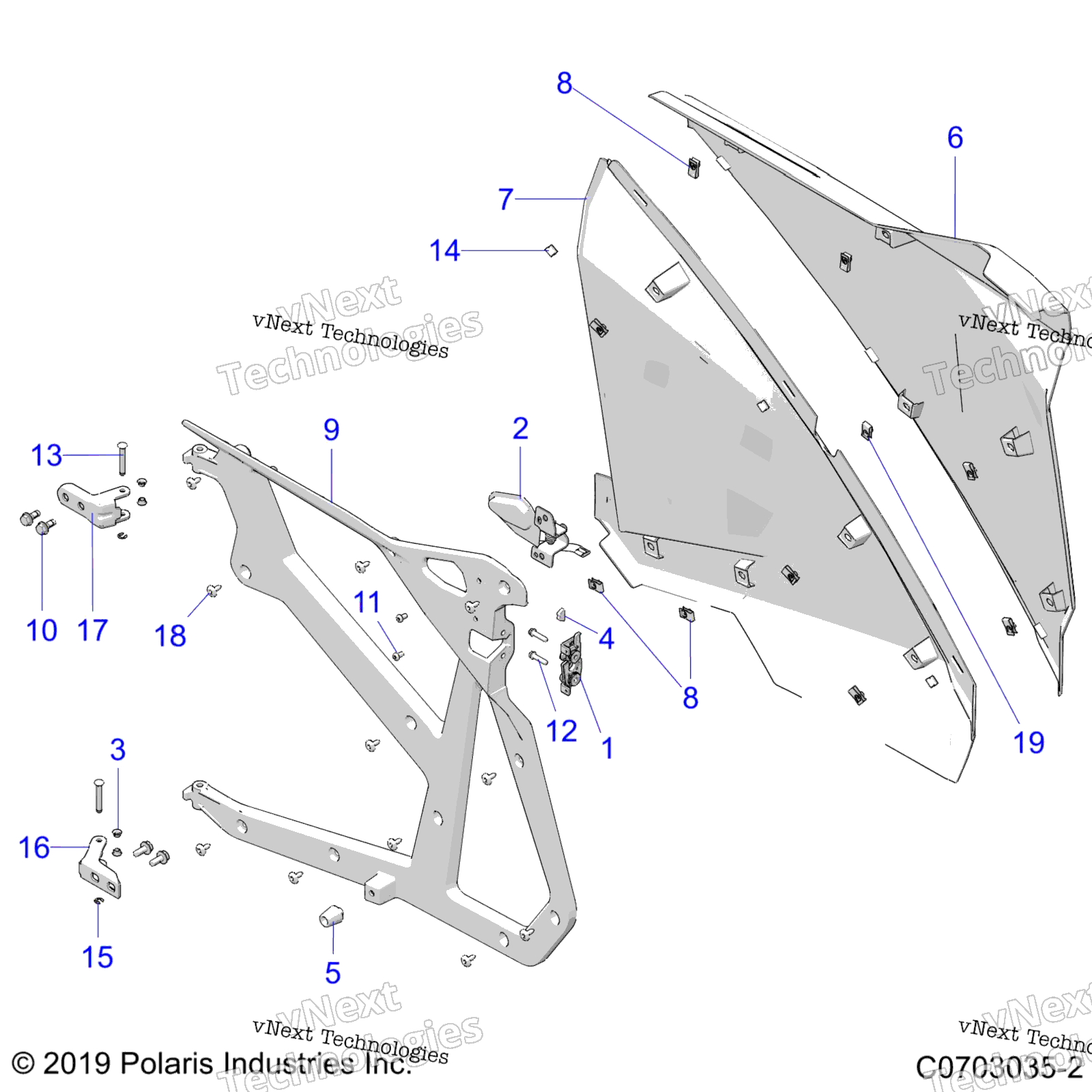 Body, Doors, задний Z22rml2kal / Ap / Bk / Bl / Bp / Bt