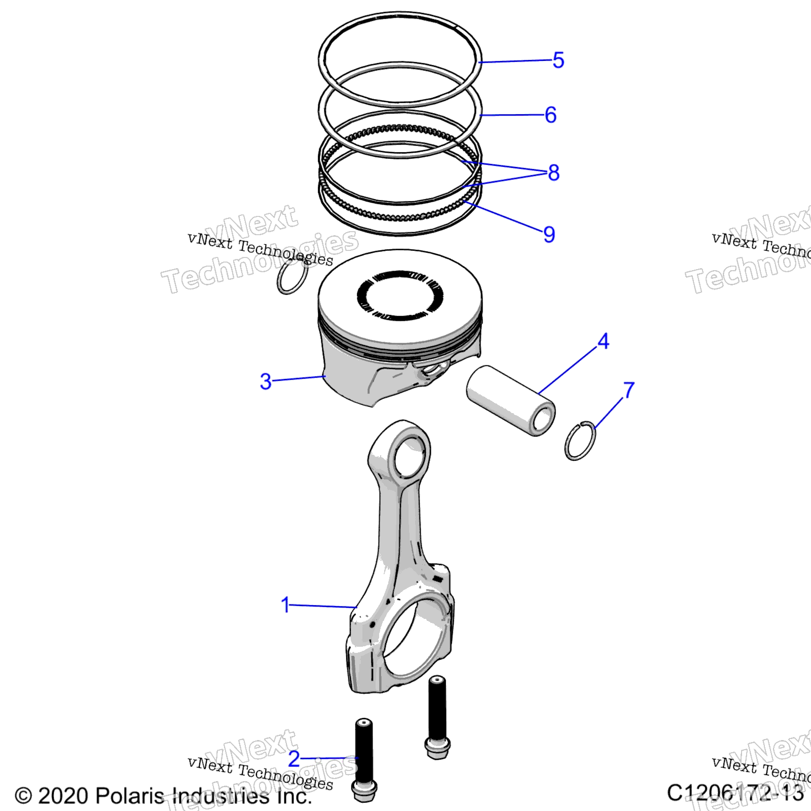 Engine, поршень и стержень Z22rml2kal / Ap / Bk / Bl / Bp / Bt