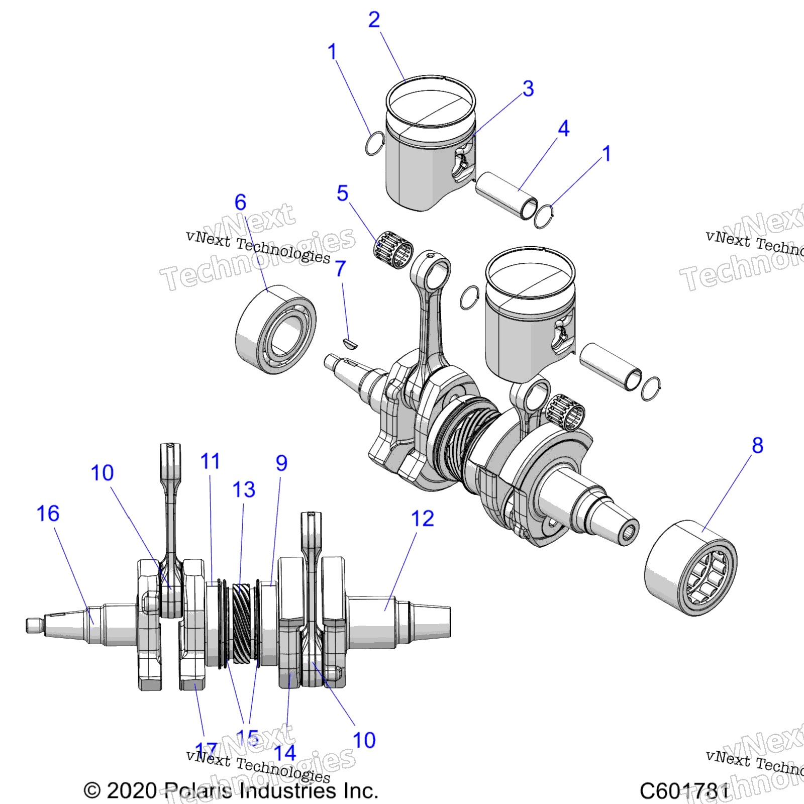 Engine, поршень & коленвал All Options