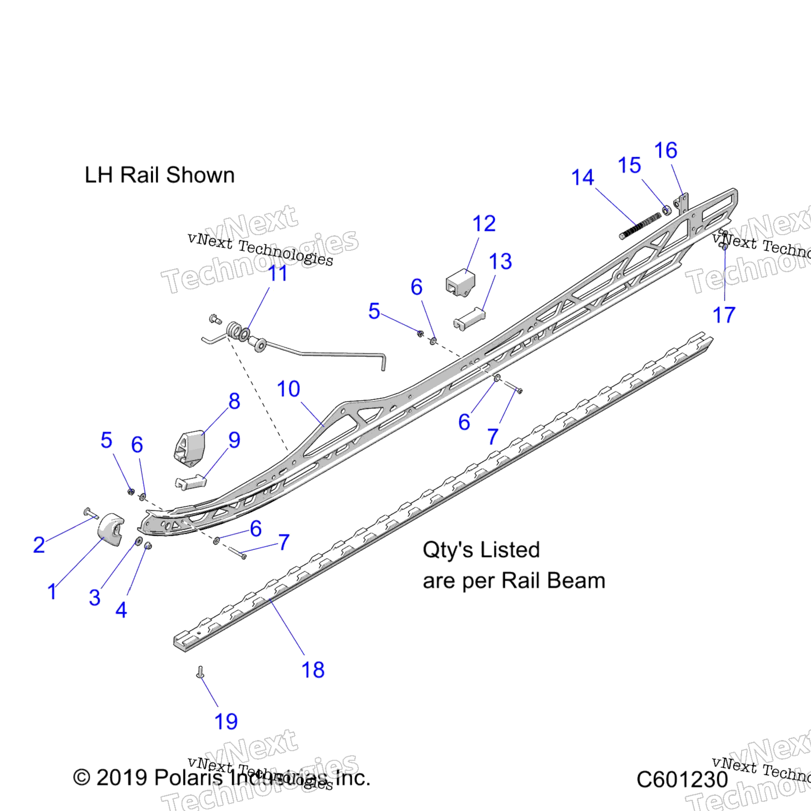 Suspension, Rail Beams, Lh / Rh All Options