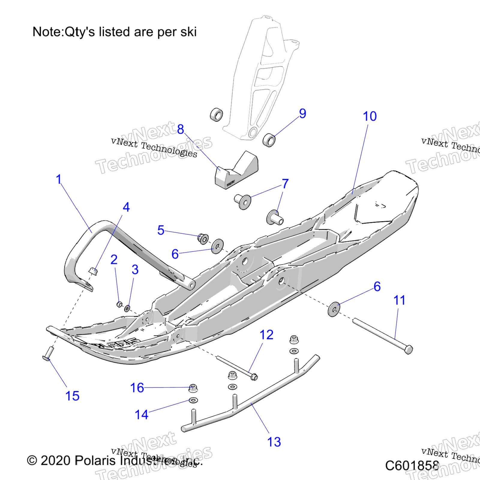Steering, Ski Asm, Wide S22fjp8ps / Pe / Fjp8ps / Pe