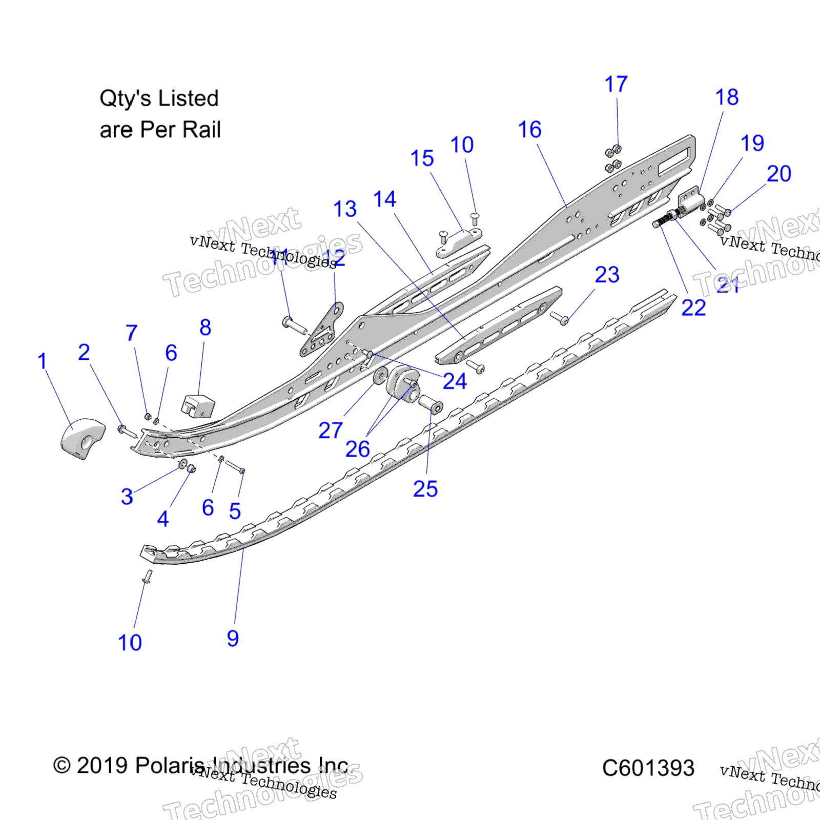 Suspension, Rail Asm. Lh / Rh S22mdx6dsa / 6Dea