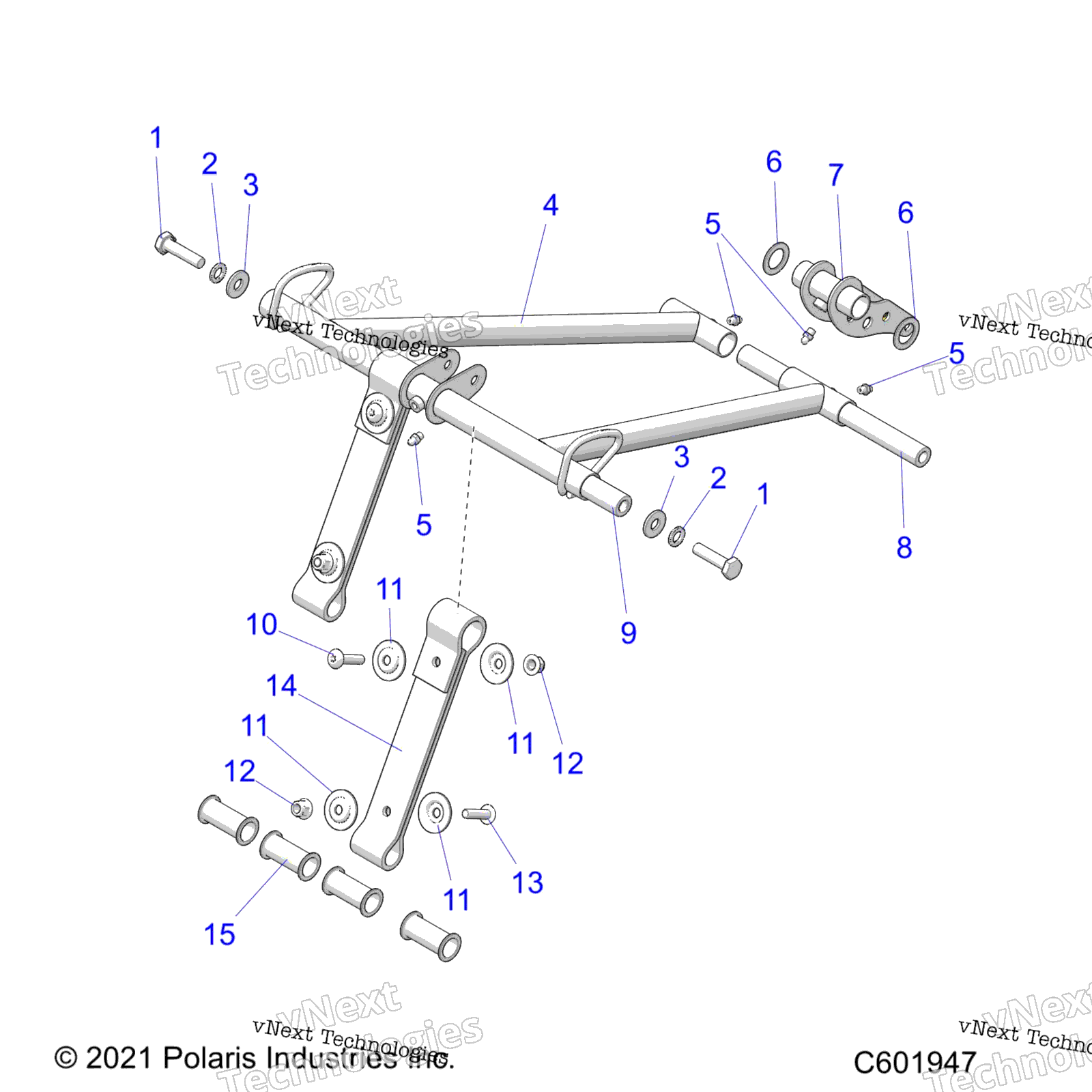 Suspension, Torque Arm, передний