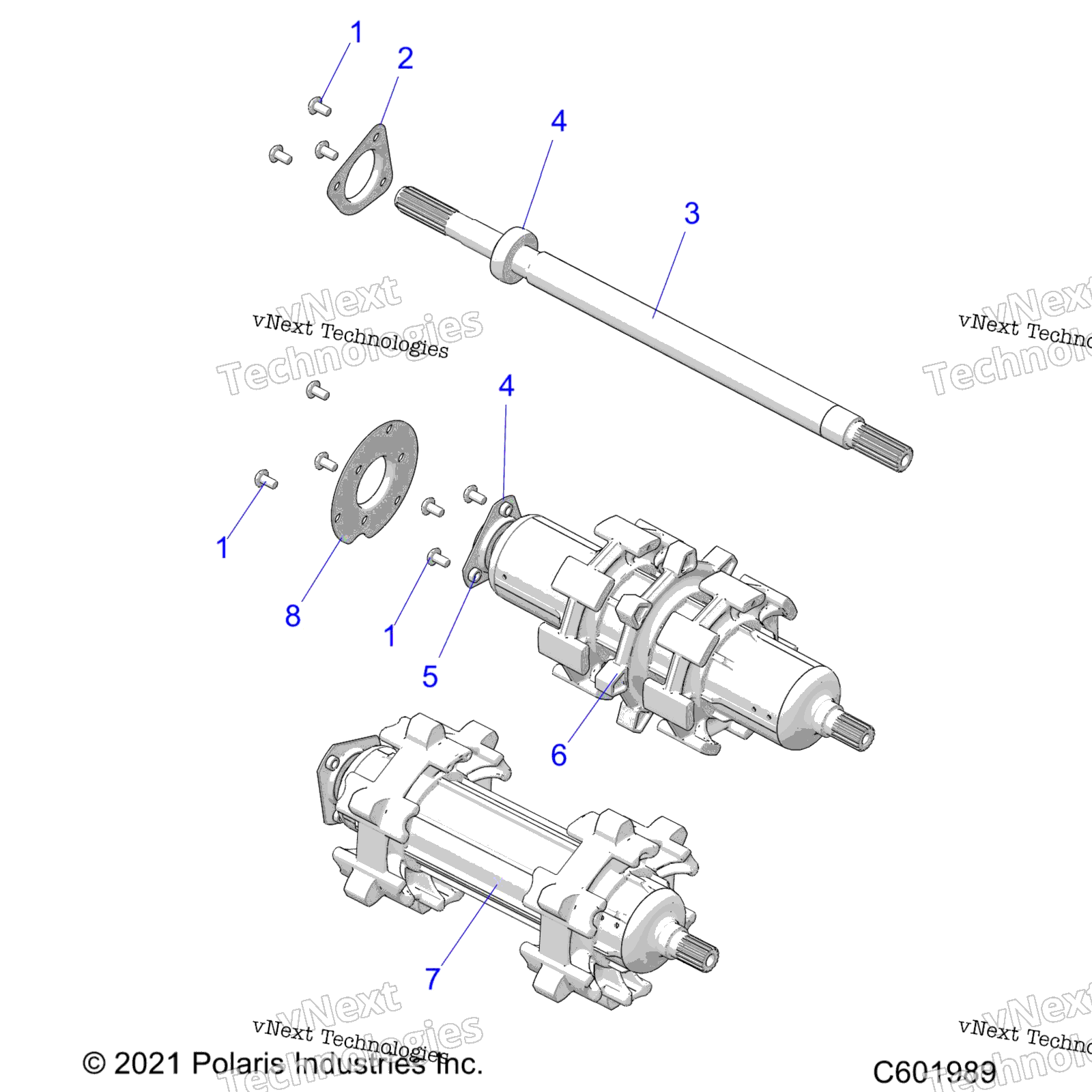 Привод Train, Jackshaft & Driveshaft All Options