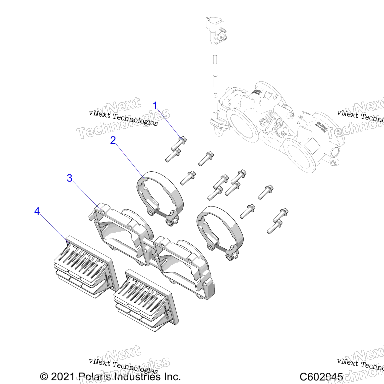 Engine, Reed клапан & Throttle кузов Adaptor All Options