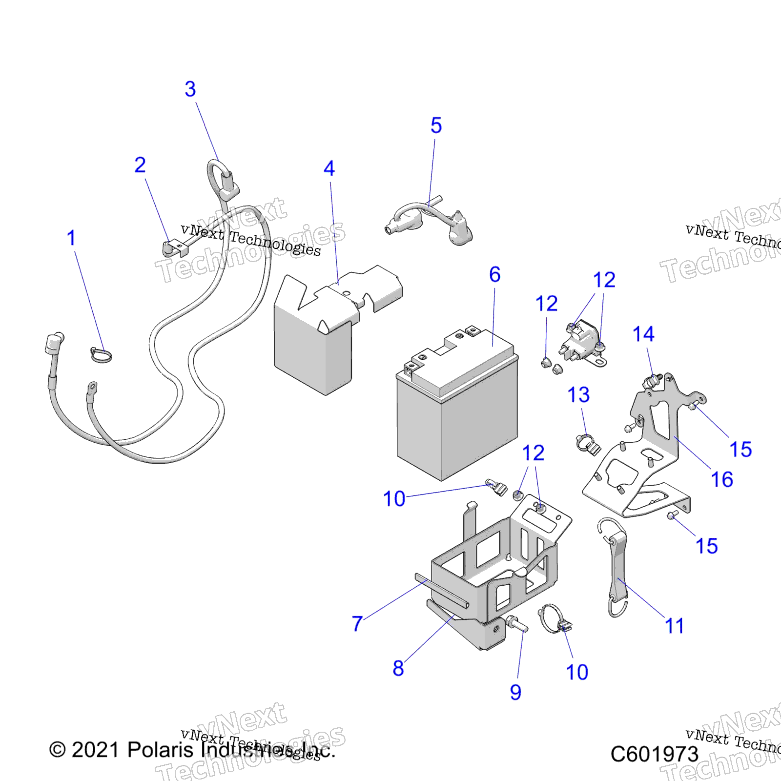 Electrical, аккумулятор / Box & Cables E.S. Option