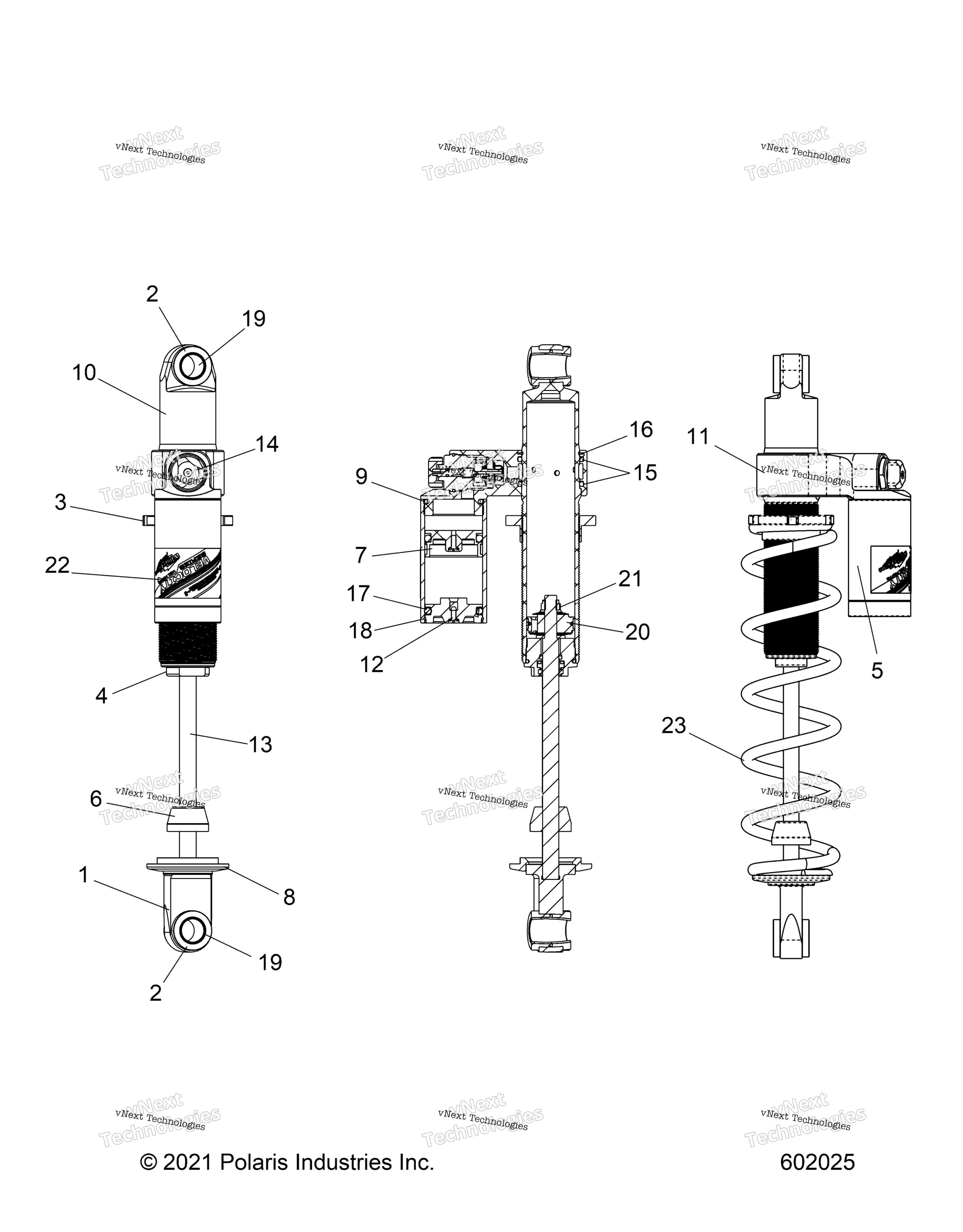 Suspension, Shock, задний Track, Velocity S22tfw8rs / 8Re