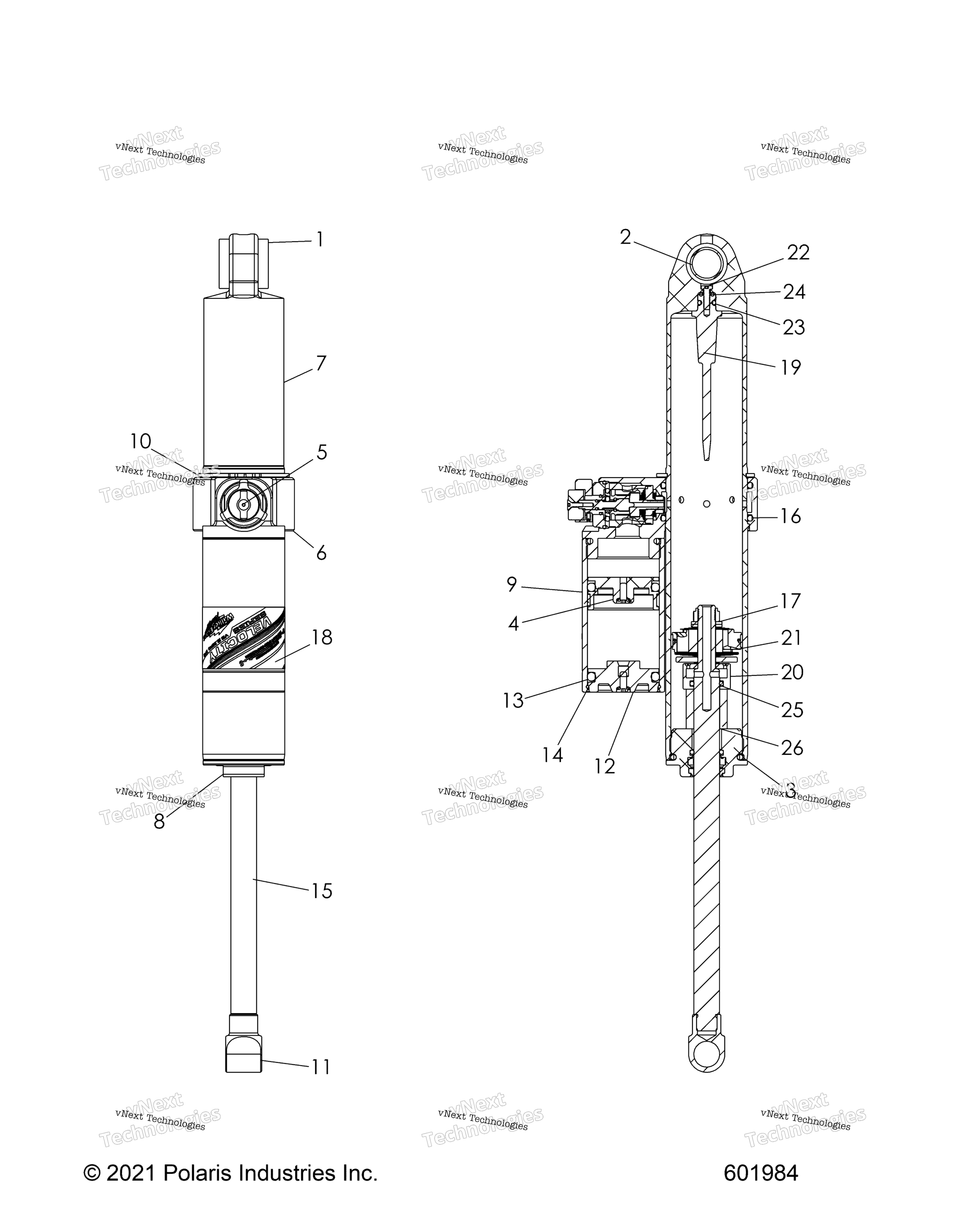 Suspension, Shock, задний Track All Options