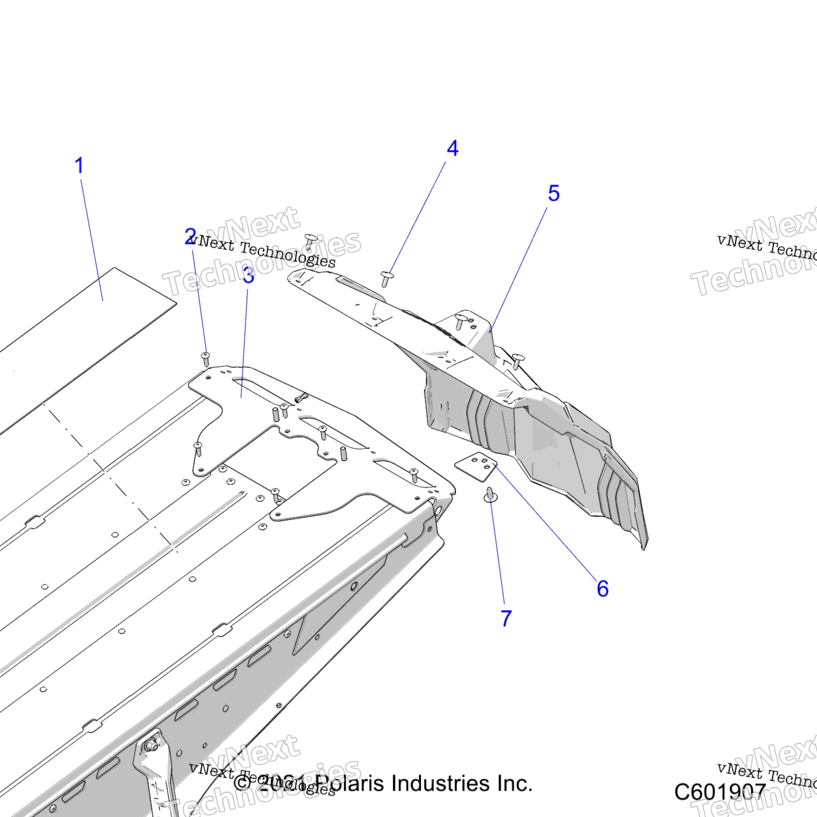 Chassis, задний Closeoff и Snowflap All Options
