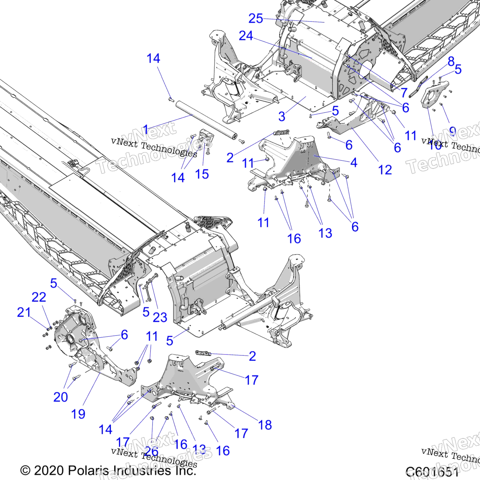 Chassis, Bulkhead Asm. All опции