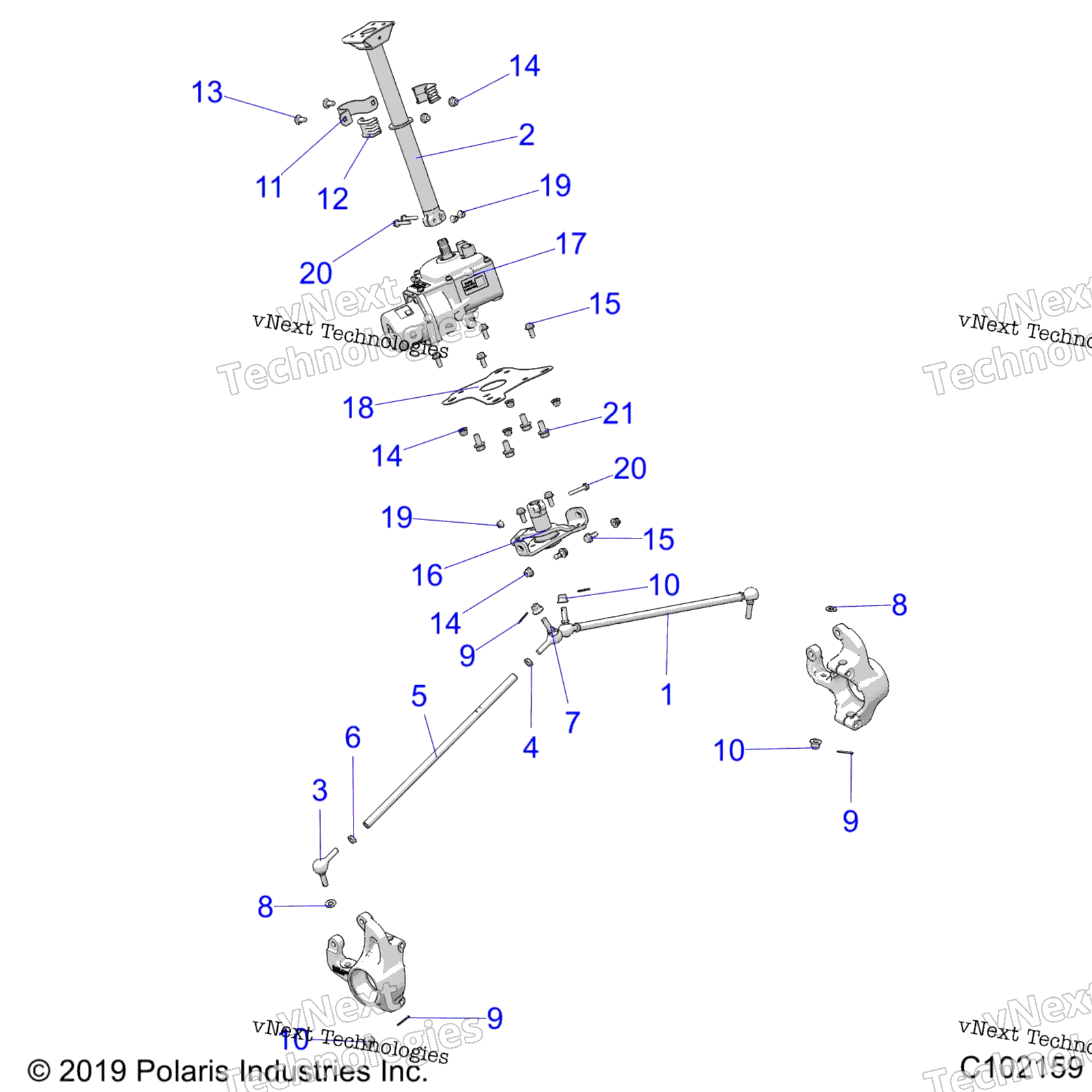 Steering, рулевое управление Post Asm. A20sxe85af / Ap / A9 / Caf / крышка / Ca9 / V85ap / крышка