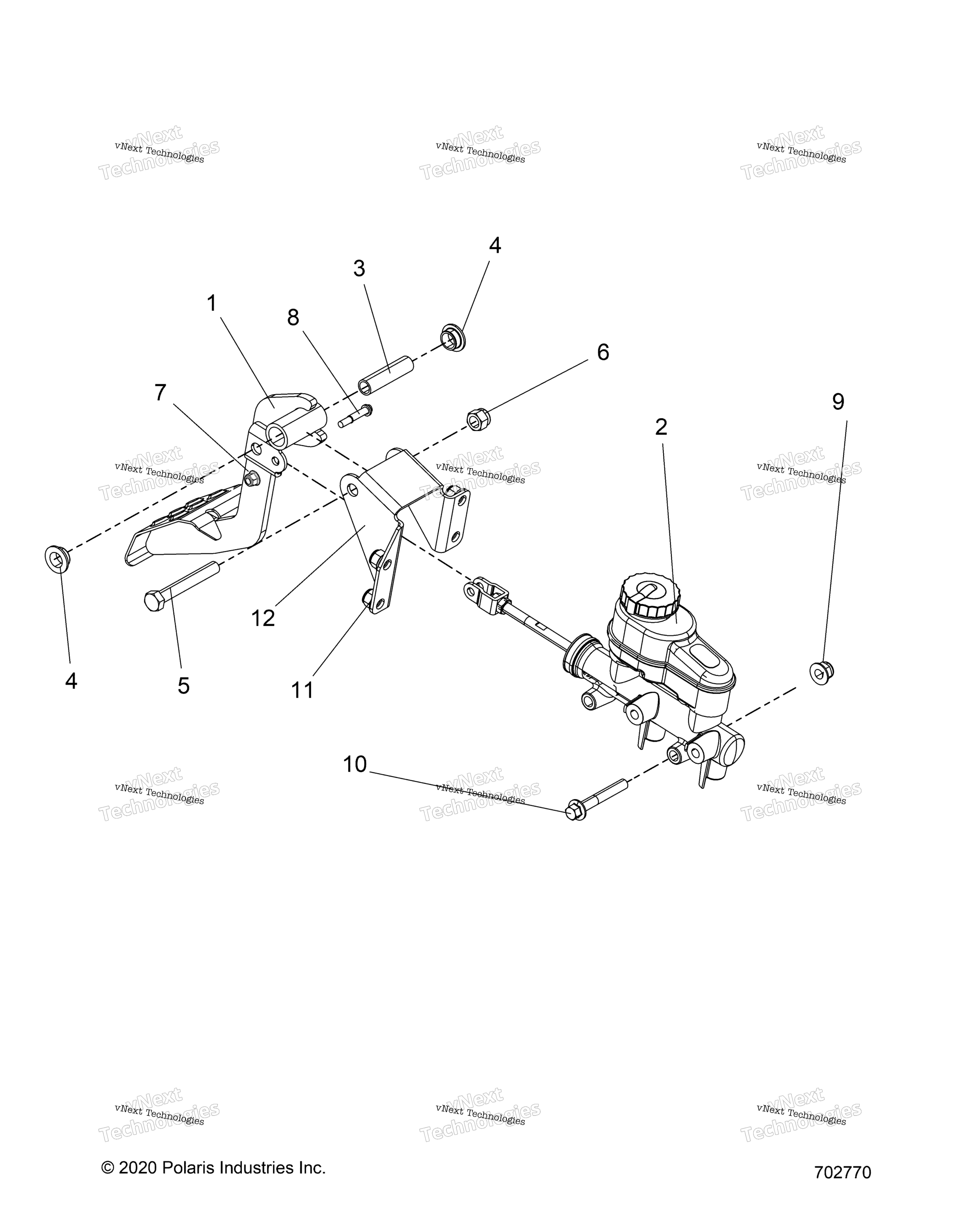 Тормоза, педаль And Master Cylinder