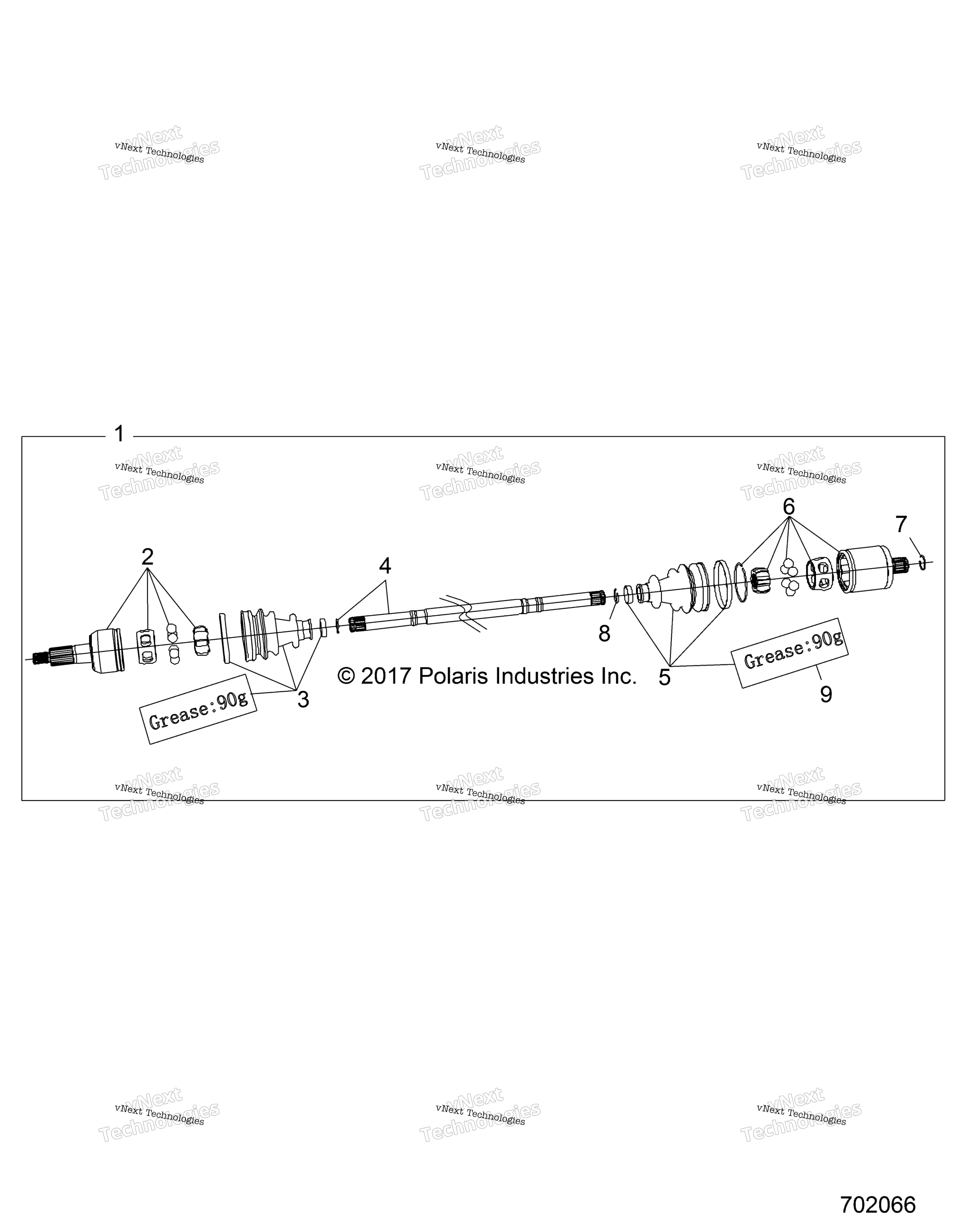 Привод Train, Half Shaft, Rear