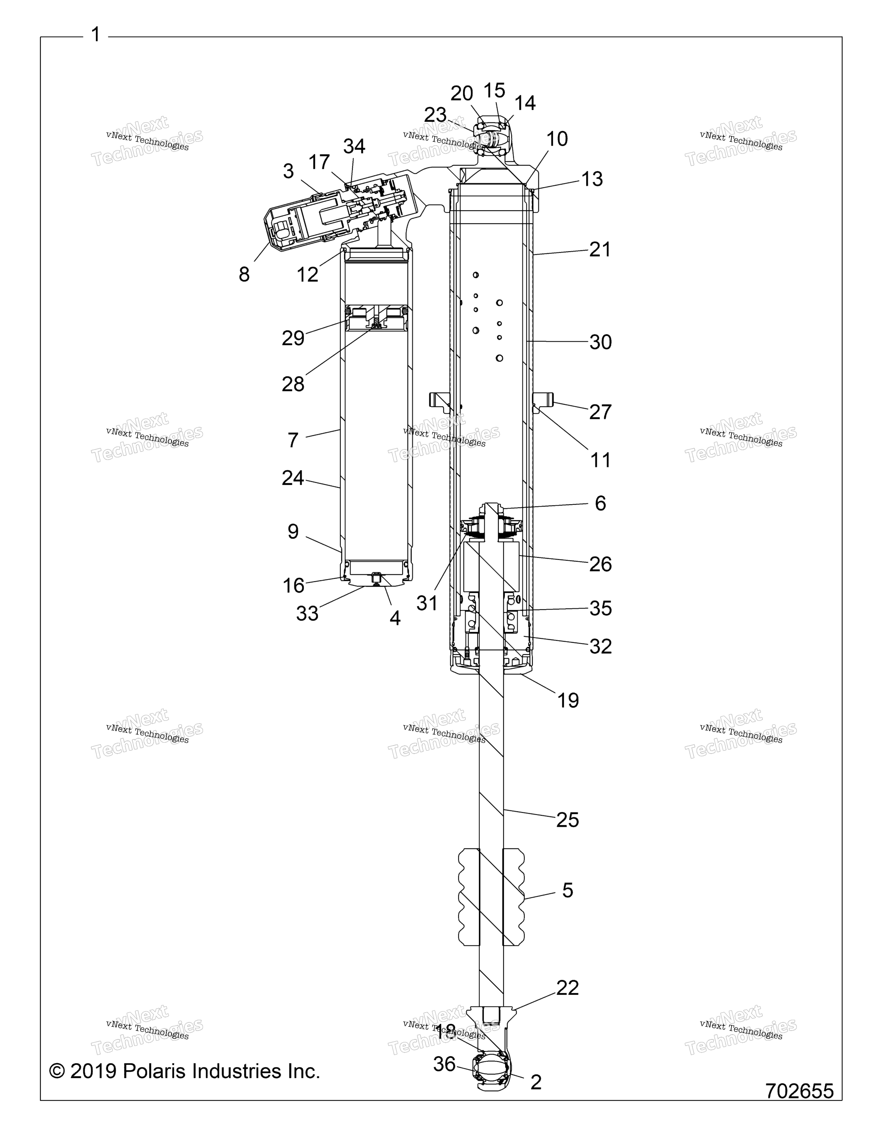 Подвеска, задний амортизатор Internals Z21p4l92al/At/Bl/Bt