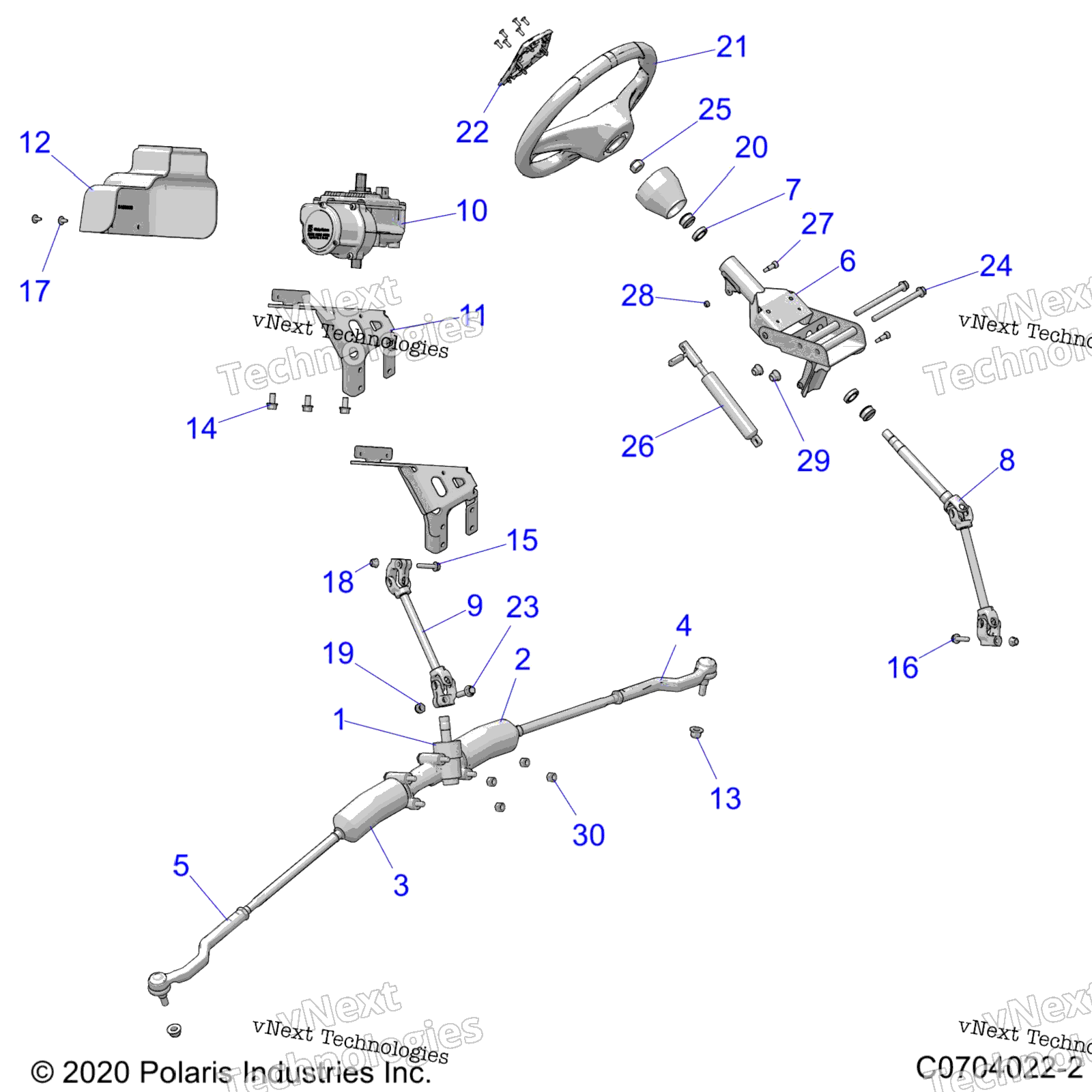 Steering, рулевое управление Asm. Z21p4e92ae / An / Be / Bn