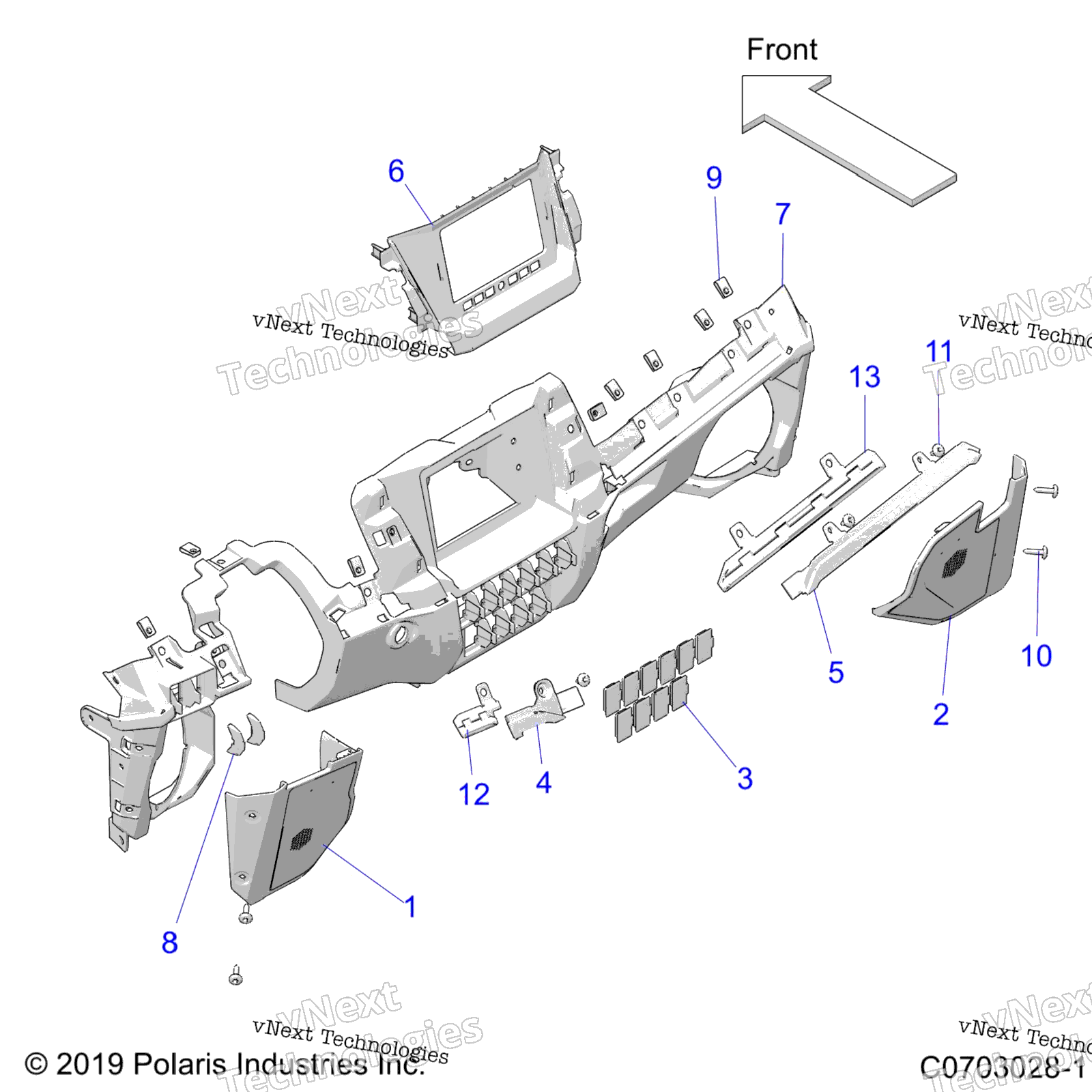 Кузов, панель приборов Lower Z22rgl2kap/Al/Bk/Bp/Bt
