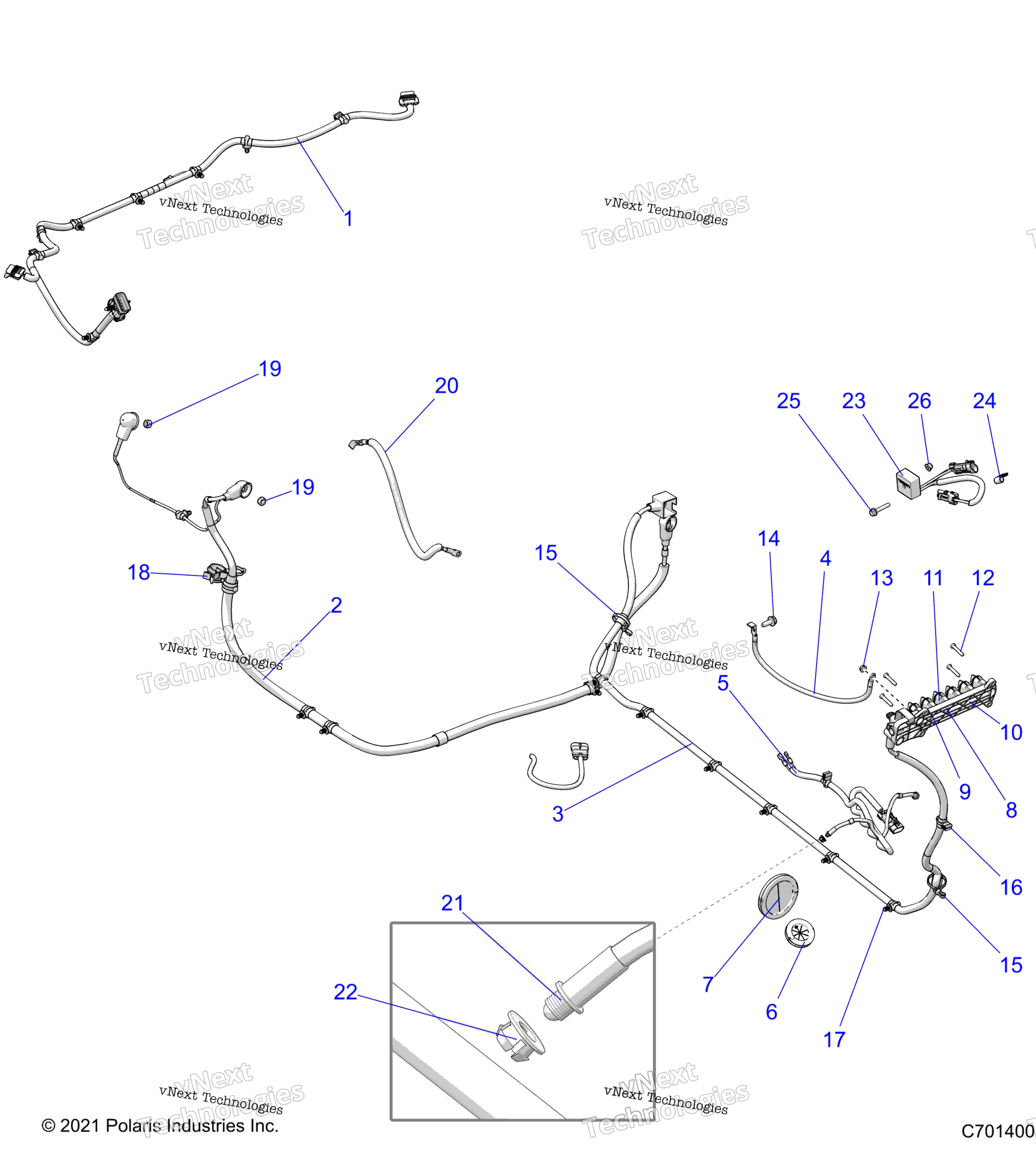 Electrical, Wire Harness, Peripheral Z22rgl2kap / Al / Bk / Bp / Bt