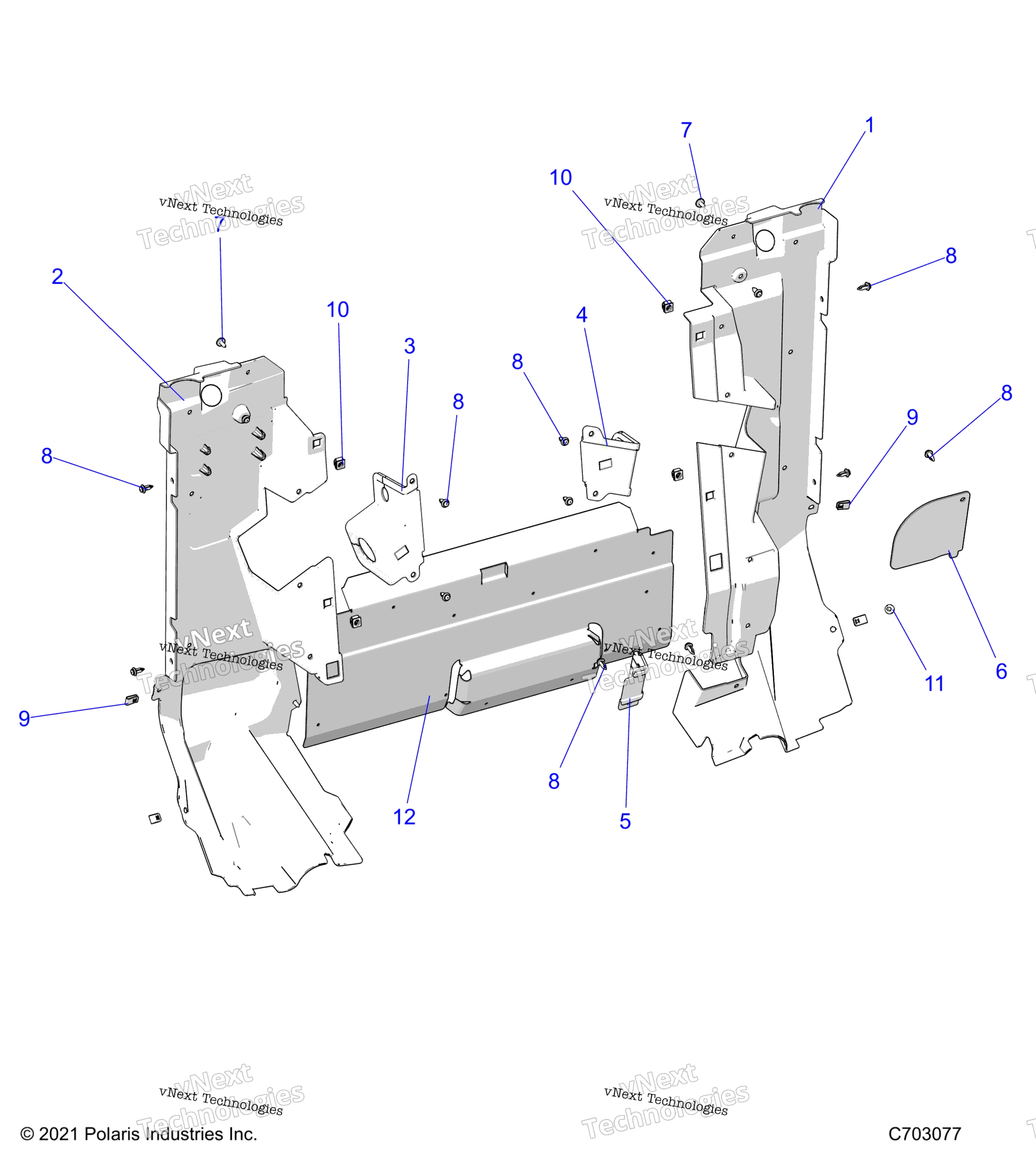 Body, задний Closeoff, Side Panels