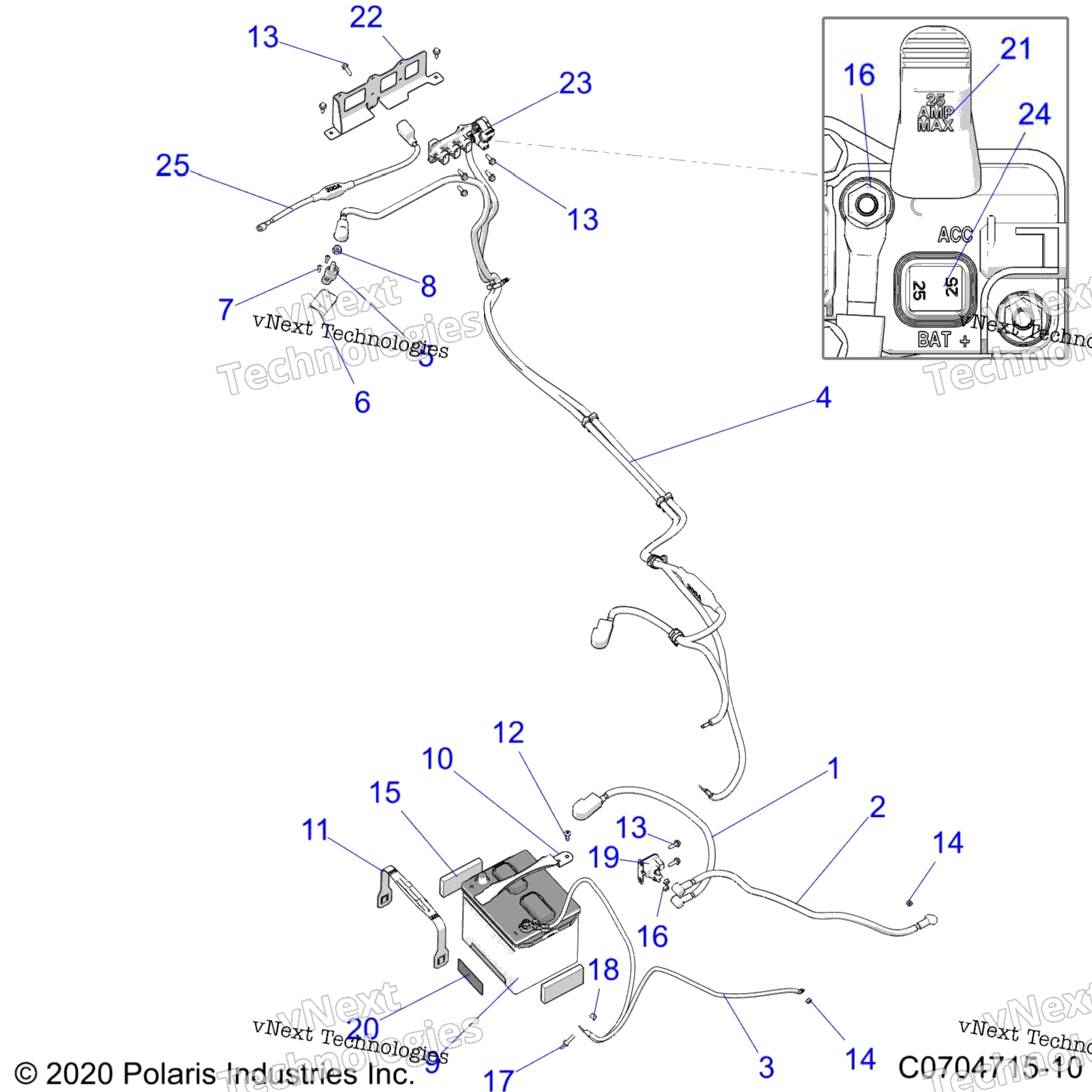 Электрооборудование, аккумулятор And Harness