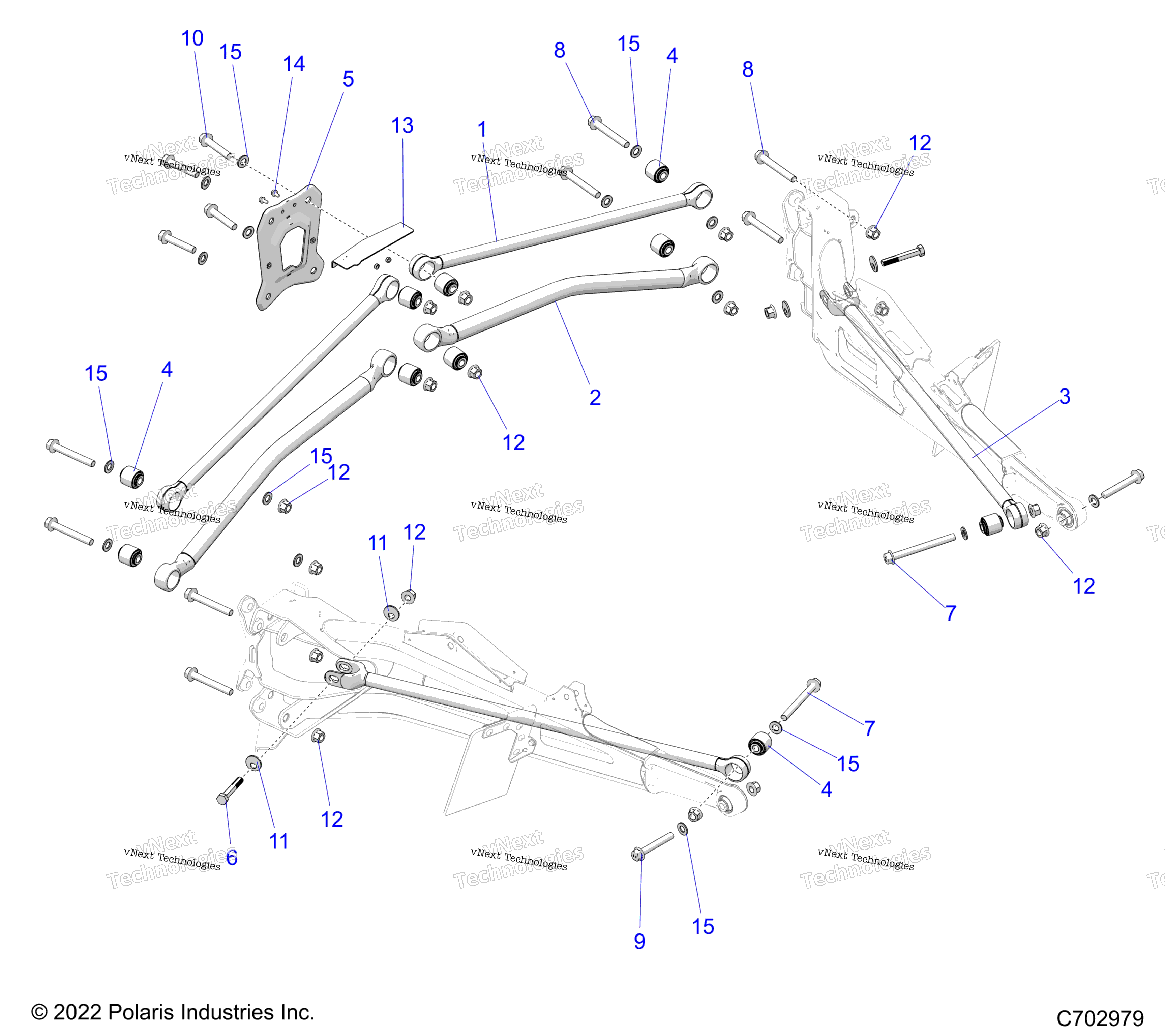 Подвеска, задняя Trailing Arms Mounting Z22g4k92ap/Bp/G4v92ap/Bp