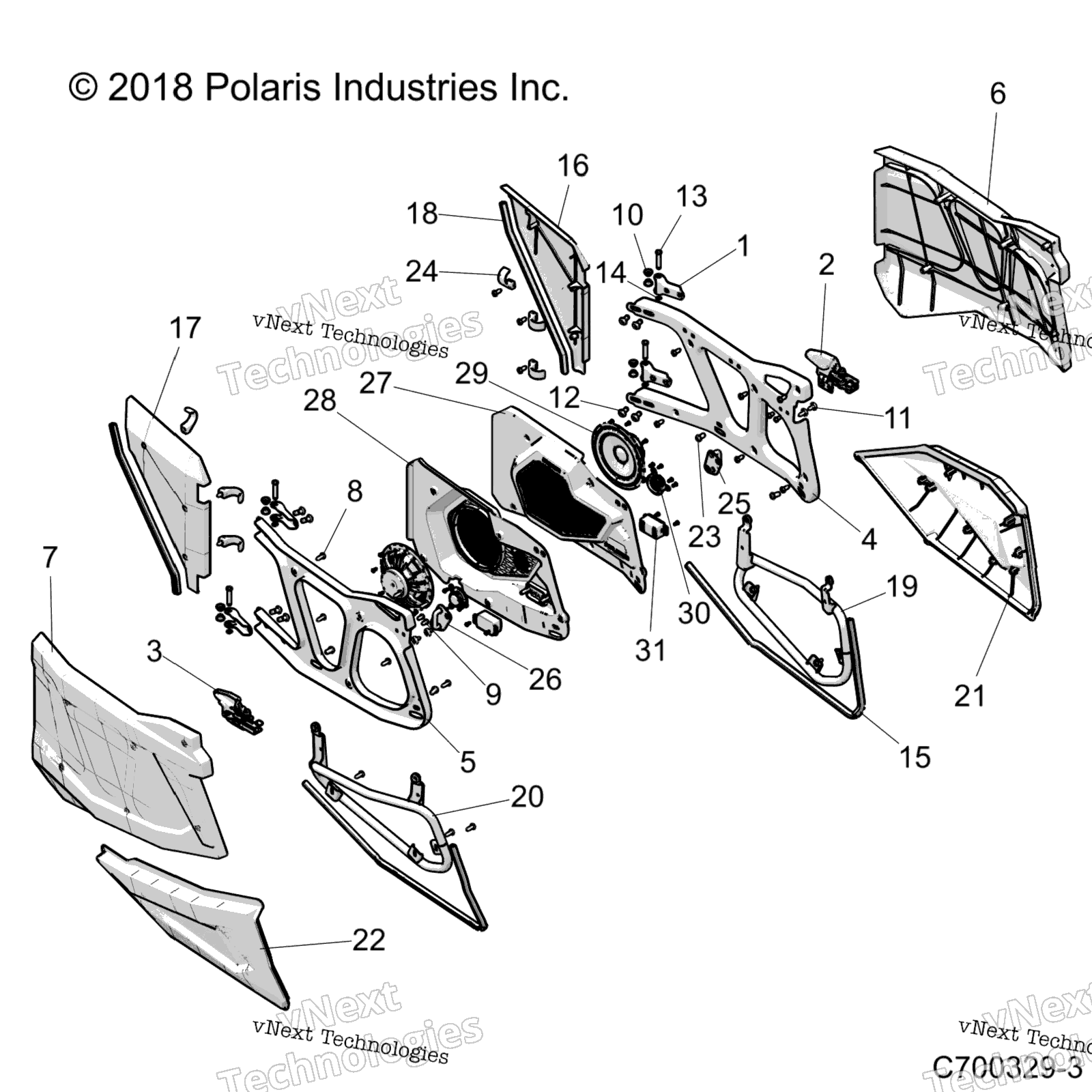 Body, Doors, Rear, Ride Command Z22n4k99ak / Ar / Bk / Br