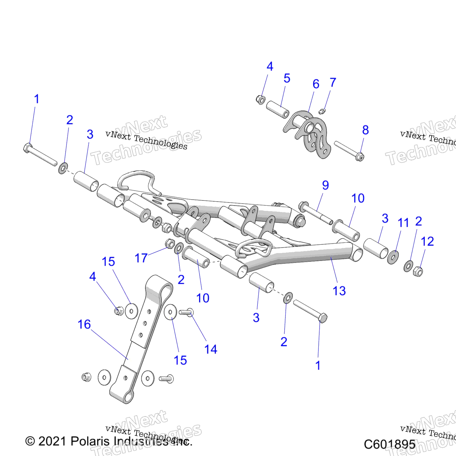 Suspension, Torque Arm, передний All Options