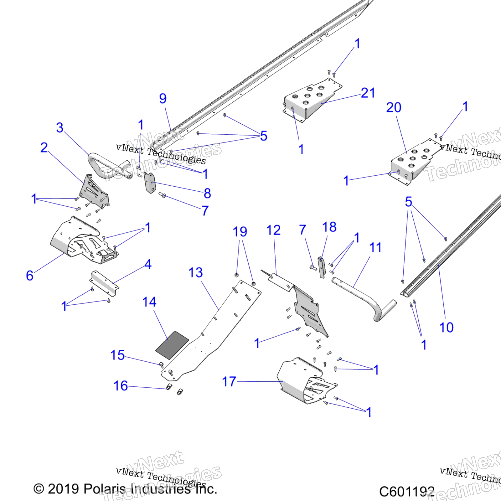 Chassis, сцепление защита & Footrests