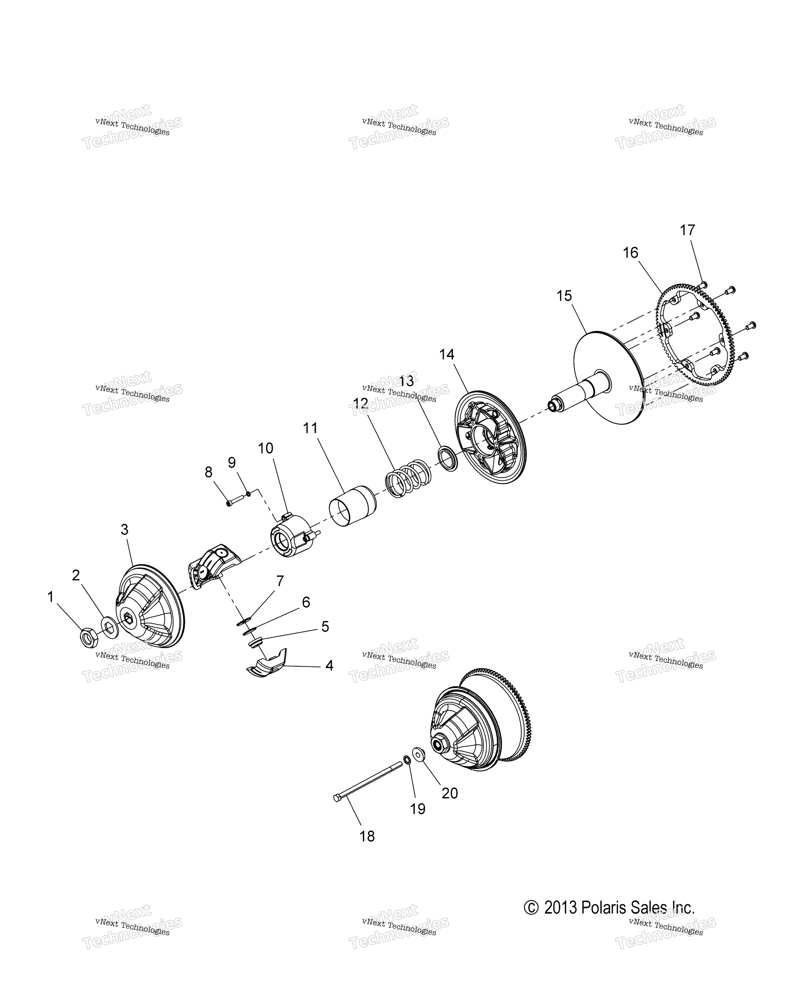 Привод Train, Clutch, Primary