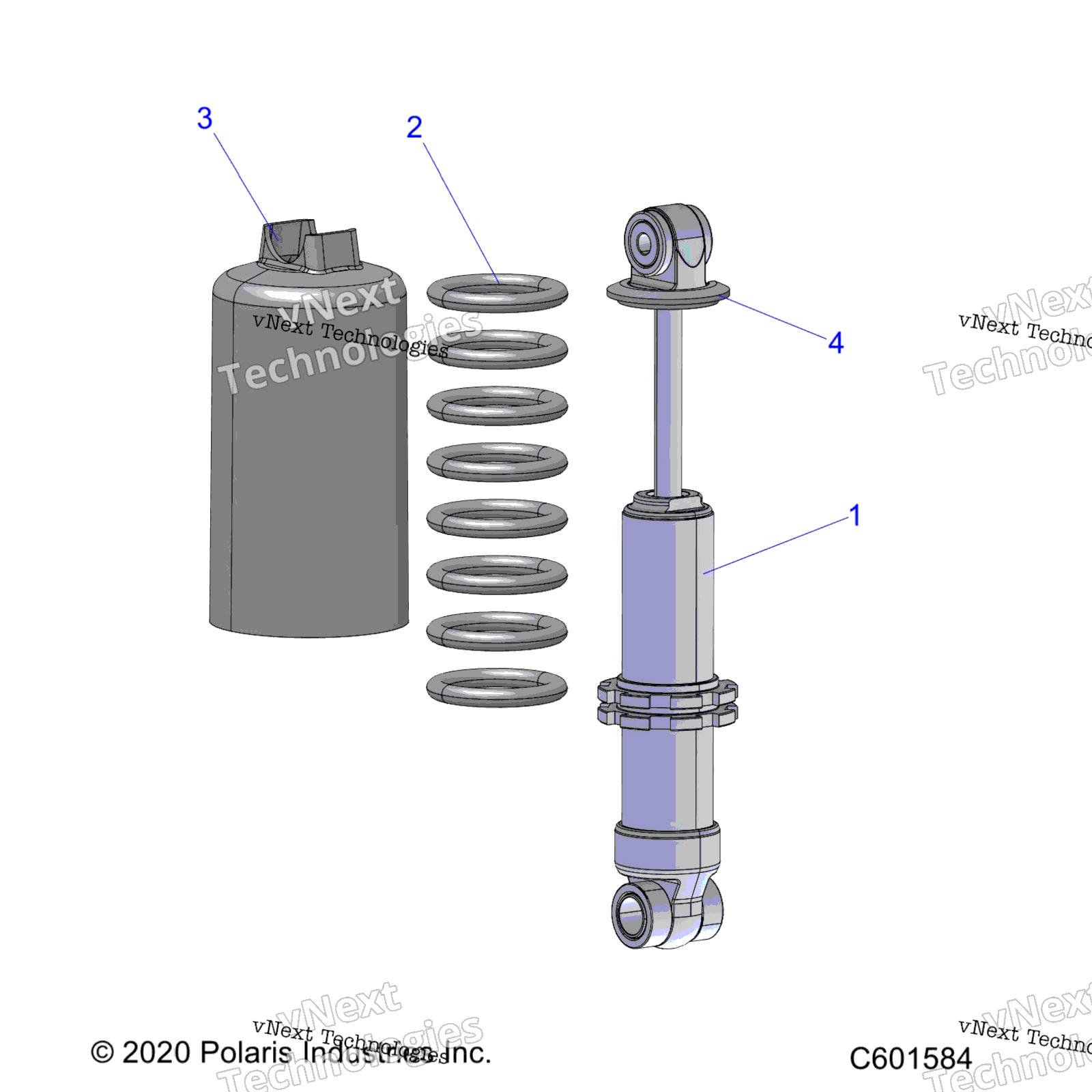 Suspension, Shock, передний Track