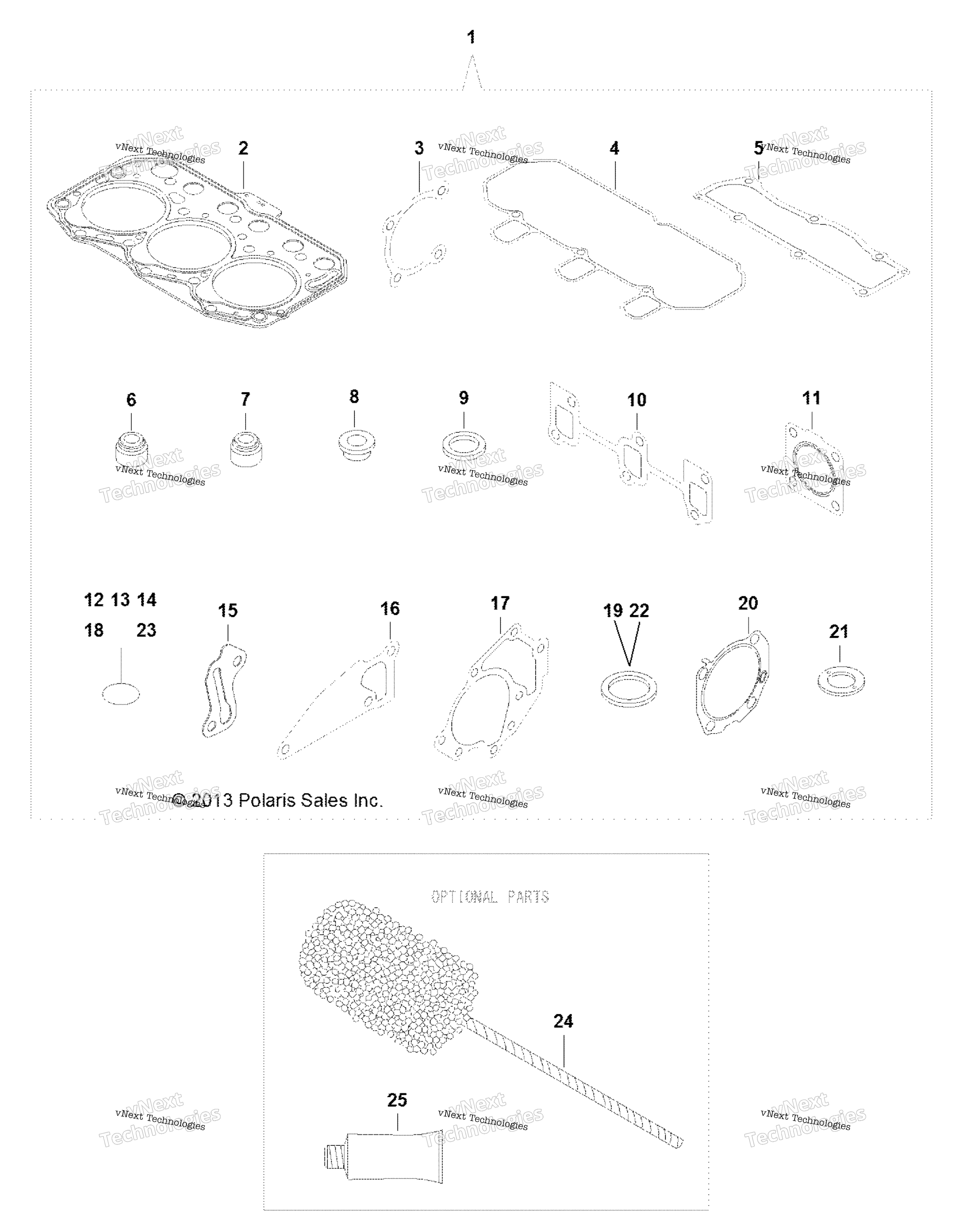 Engine, Gasket комплект