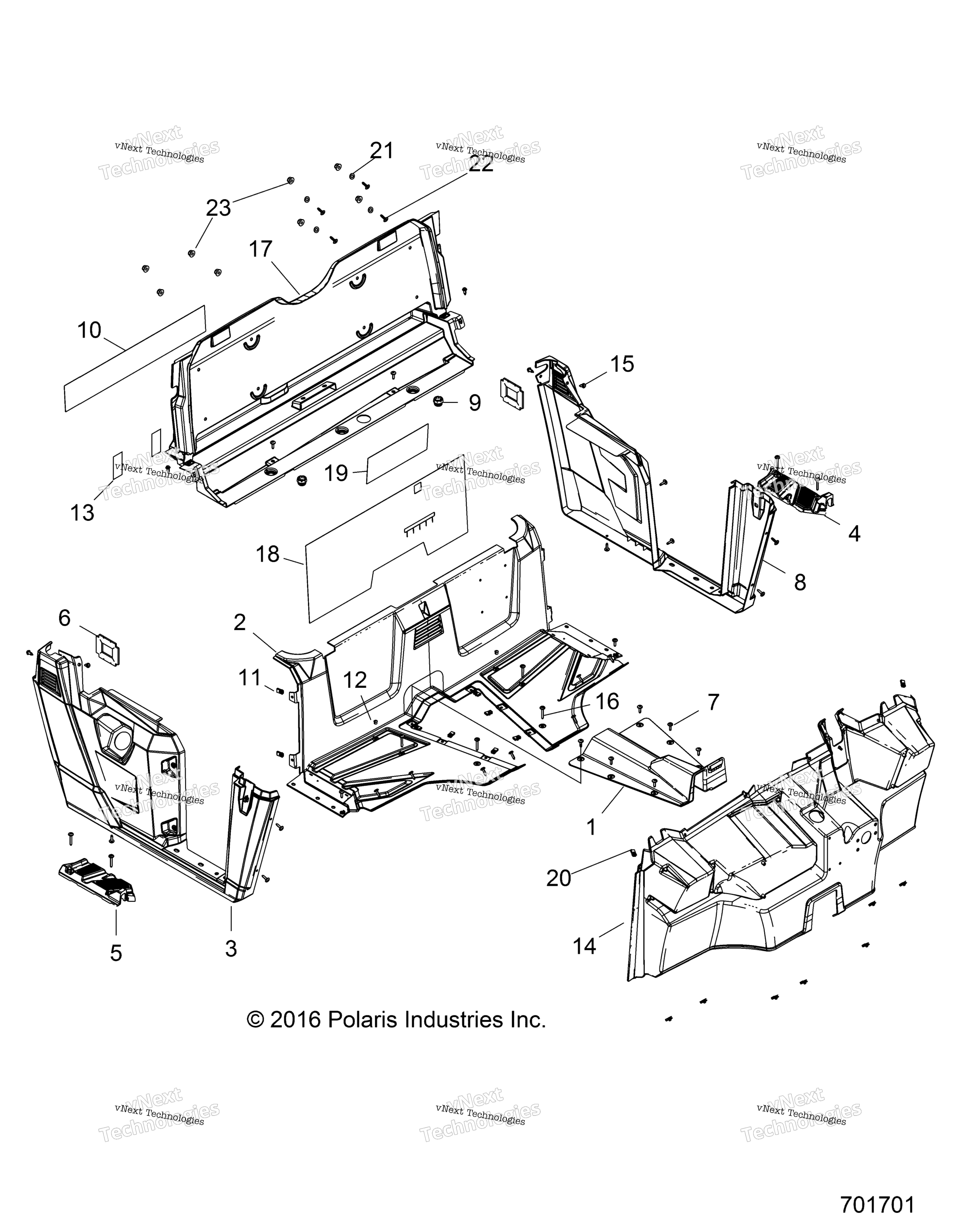 Body, Floor & Fenders R17rme57f1 / S57c1 / F1 / Ck / E1 / Ek / T57c1 / E1 / A57f1