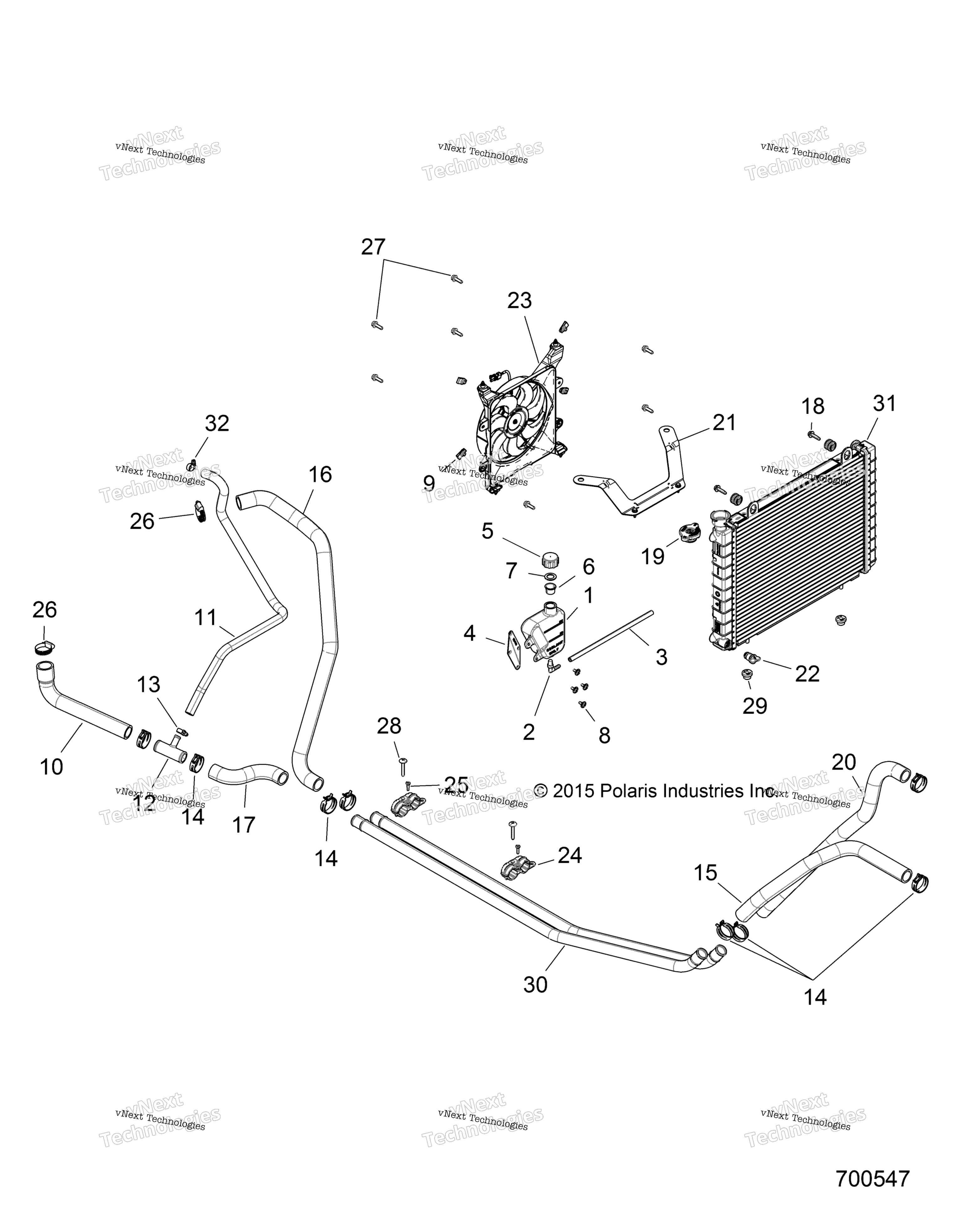 Двигатель, система охлаждения R17rme57f1/S57c1/F1/Ck/E1/Ek/T57c1/E1/A57f1