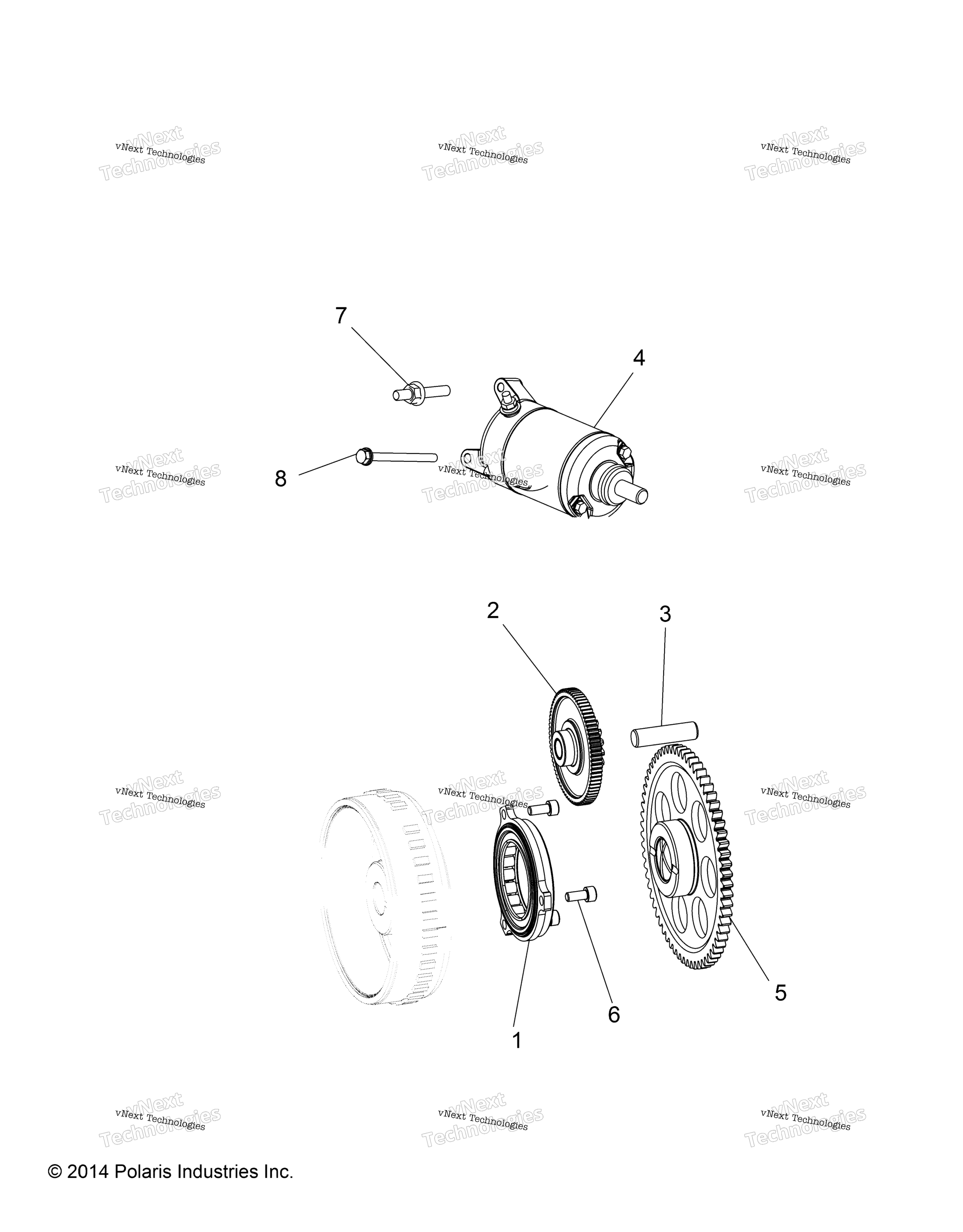 Двигатель, стартер Drive R17rme57f1/S57c1/F1/Ck/E1/Ek/T57c1/E1/A57f1