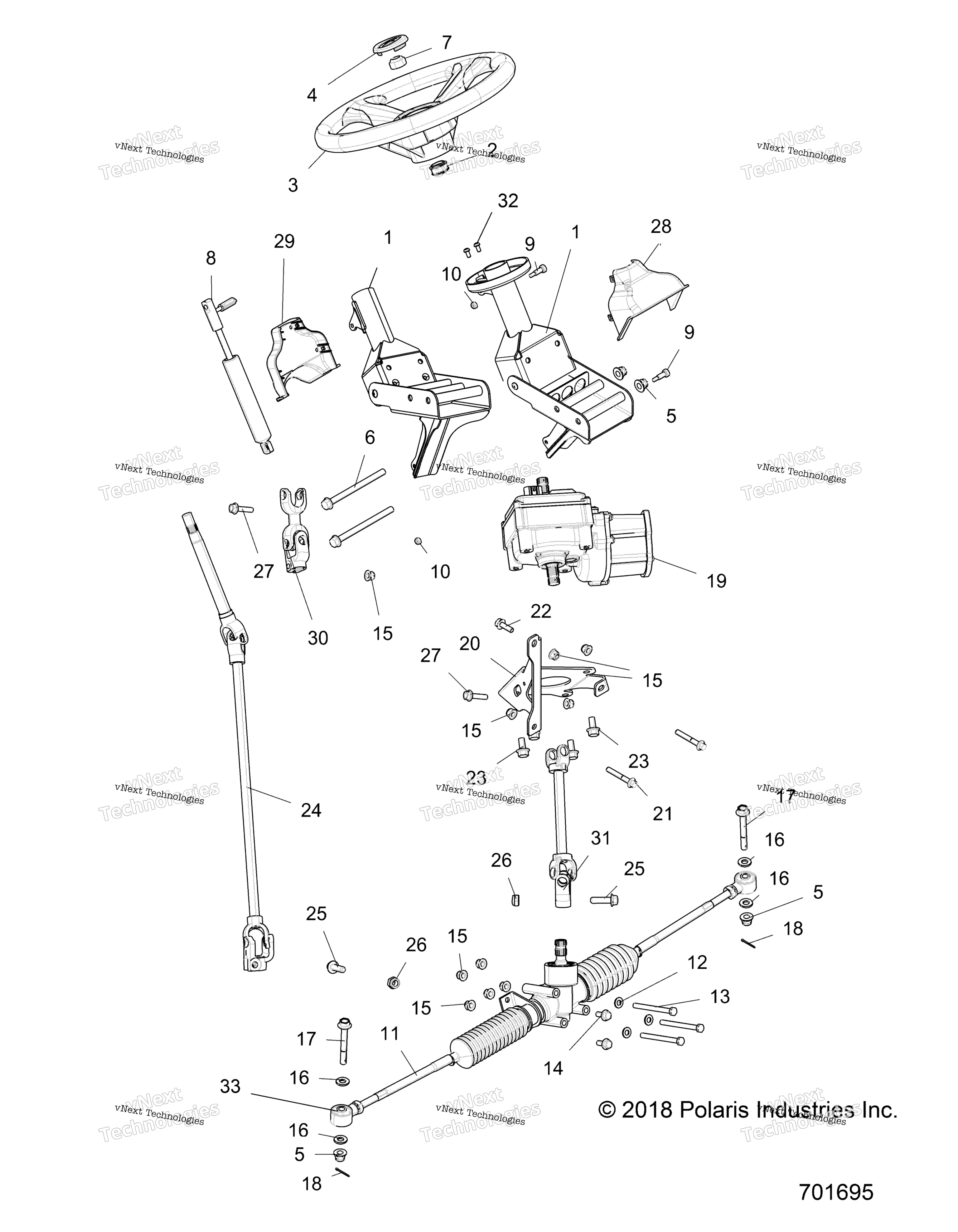 Steering, рулевое управление Asm. R17rme57f1 / S57c1 / F1 / Ck / E1 / Ek / T57c1 / E1 / A57f1