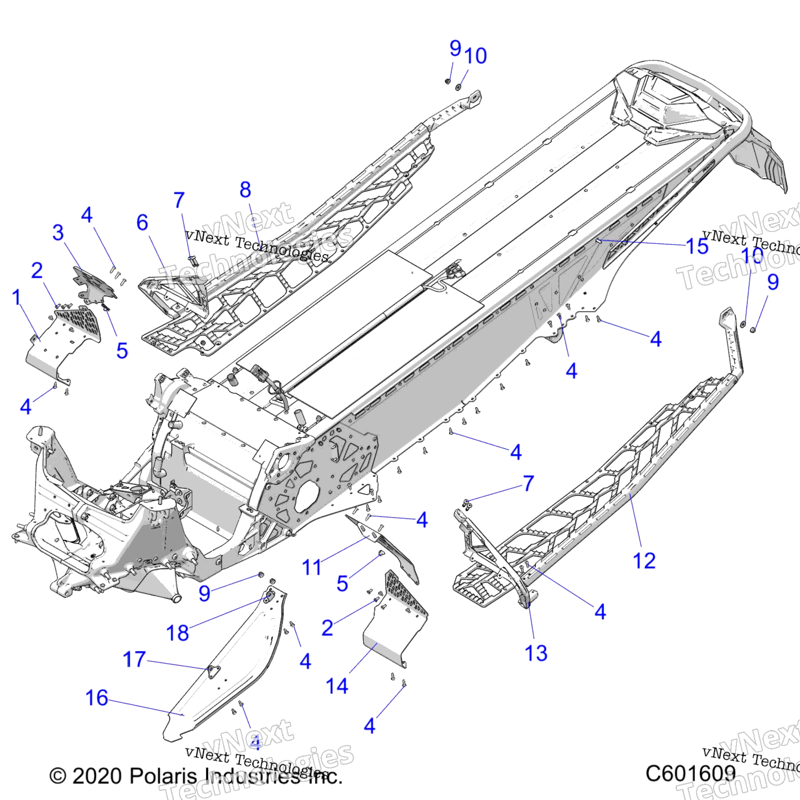 Chassis, сцепление Guard, Footrests, & Runningboards S23tls6rsl / 6Rel