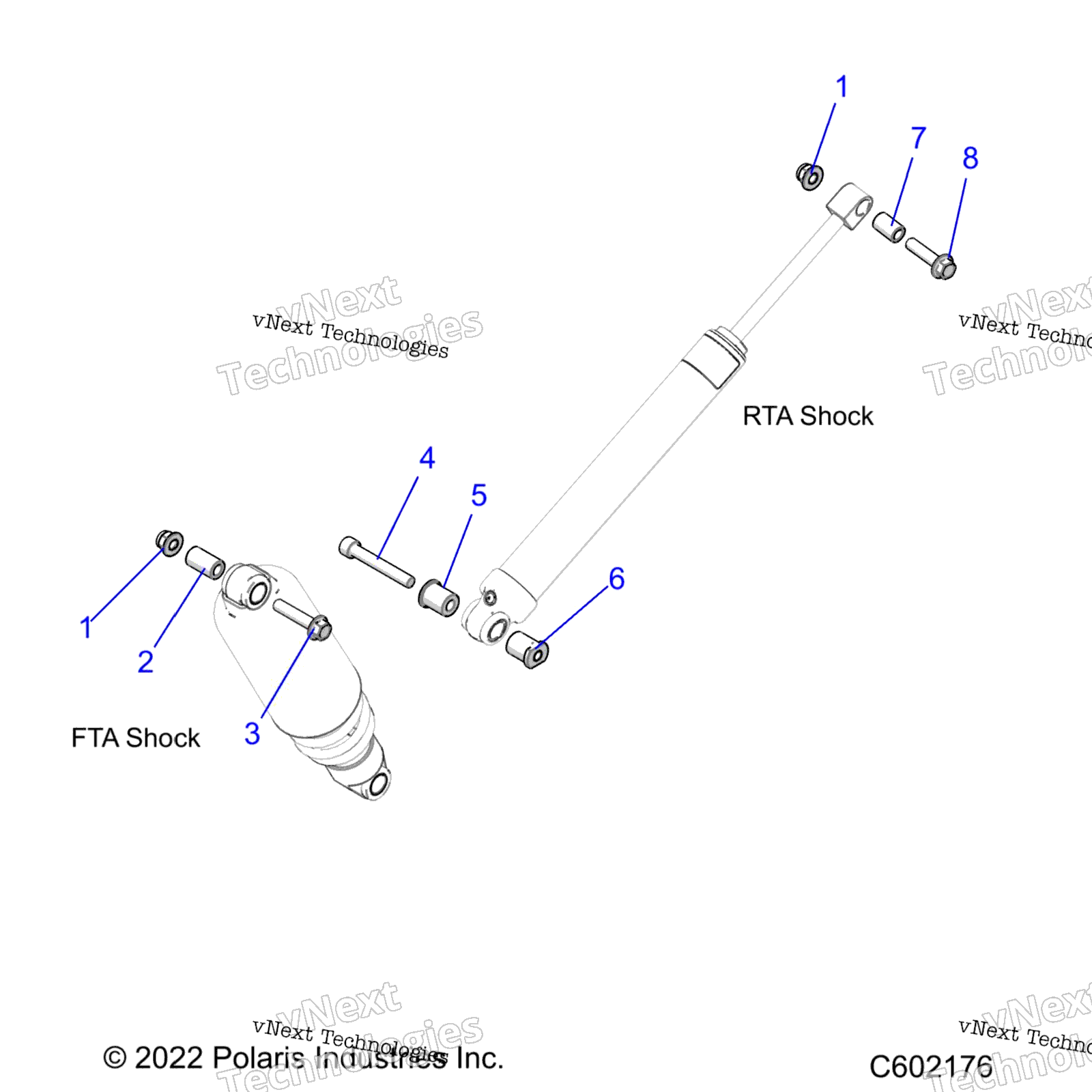 Suspension, Shock Mounting, задний Susp. S23tls6rsl / 6Rel